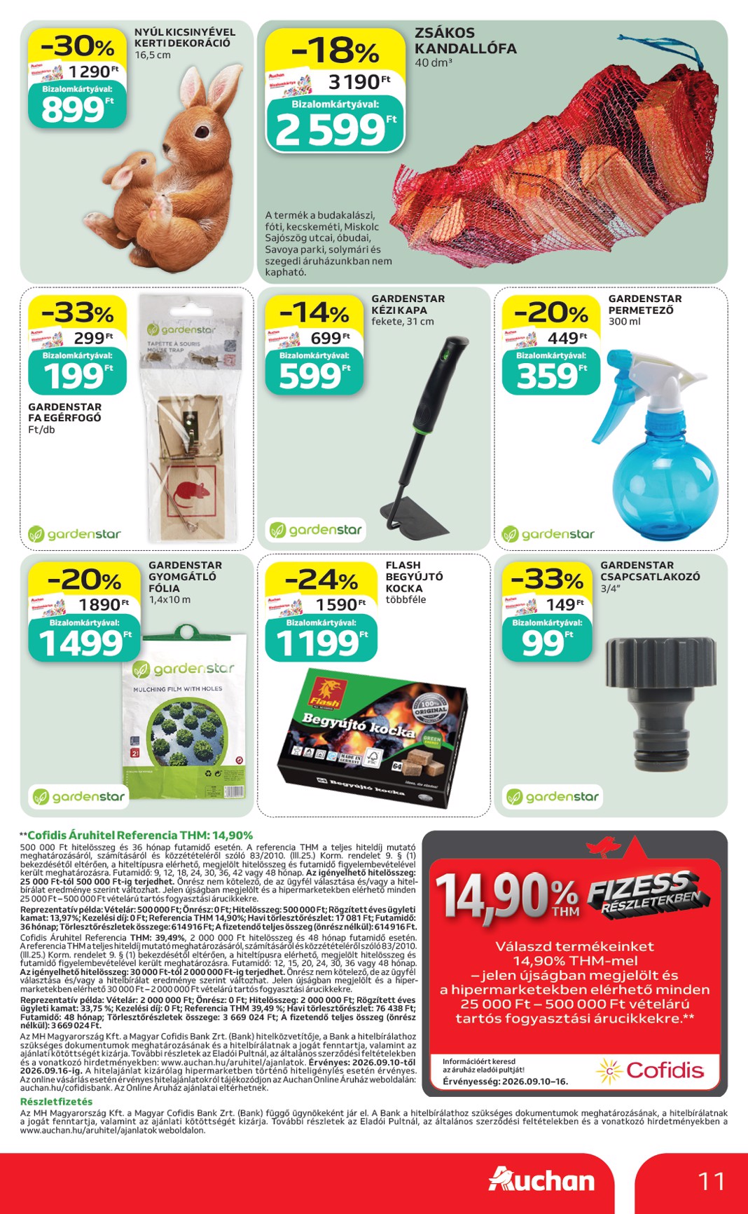 auchan - A jövőbeli Auchan Hipermarket akciós újság csütörtöktől 2026.09.10.-tól szerdától 2026.09.16.-ig érvényes. - page: 11