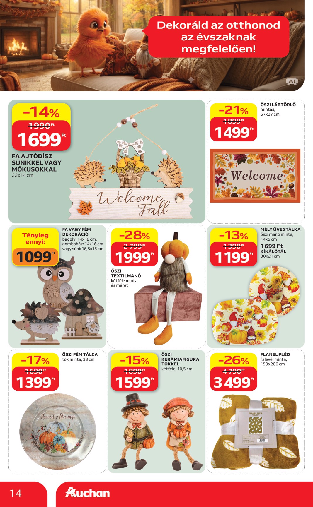 auchan - A jövőbeli Auchan Hipermarket akciós újság csütörtöktől 2026.09.10.-tól szerdától 2026.09.16.-ig érvényes. - page: 14