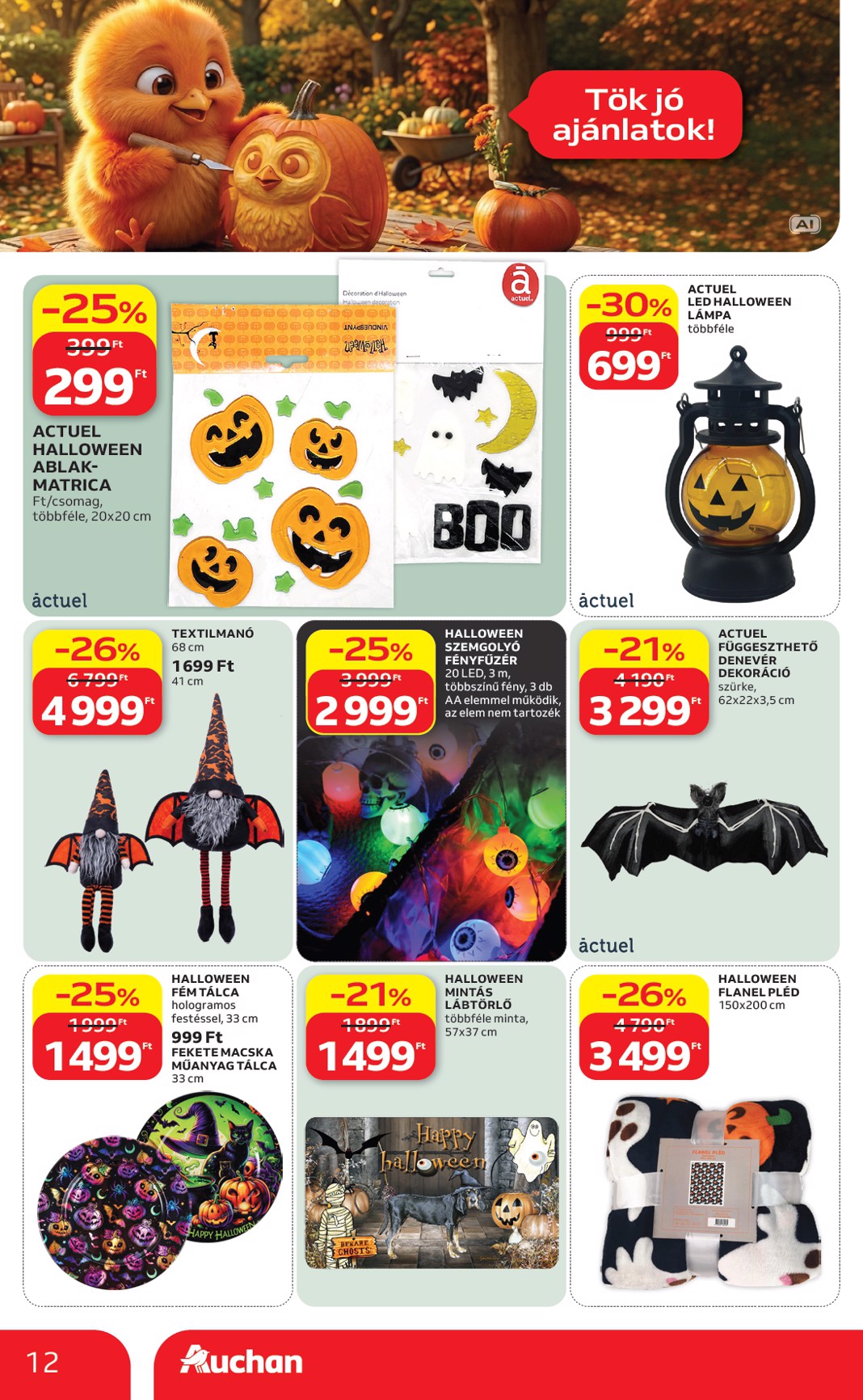 auchan - A jövőbeli Auchan Hipermarket akciós újság csütörtöktől 2026.09.10.-tól szerdától 2026.09.16.-ig érvényes. - page: 12