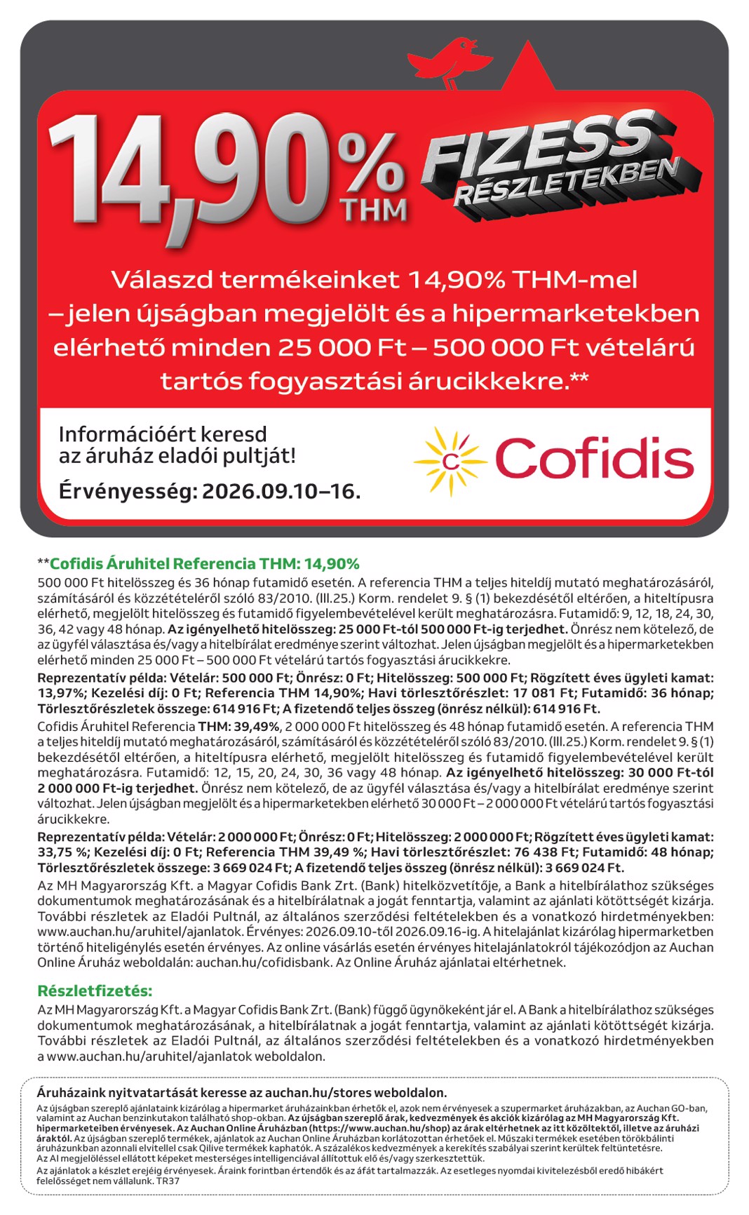 auchan - A jövőbeli Auchan - Kéthetes Elektronikai ajánlataink akciós újság csütörtöktől 2026.09.10.-tól szerdától 2026.09.23.-ig érvényes. - page: 6