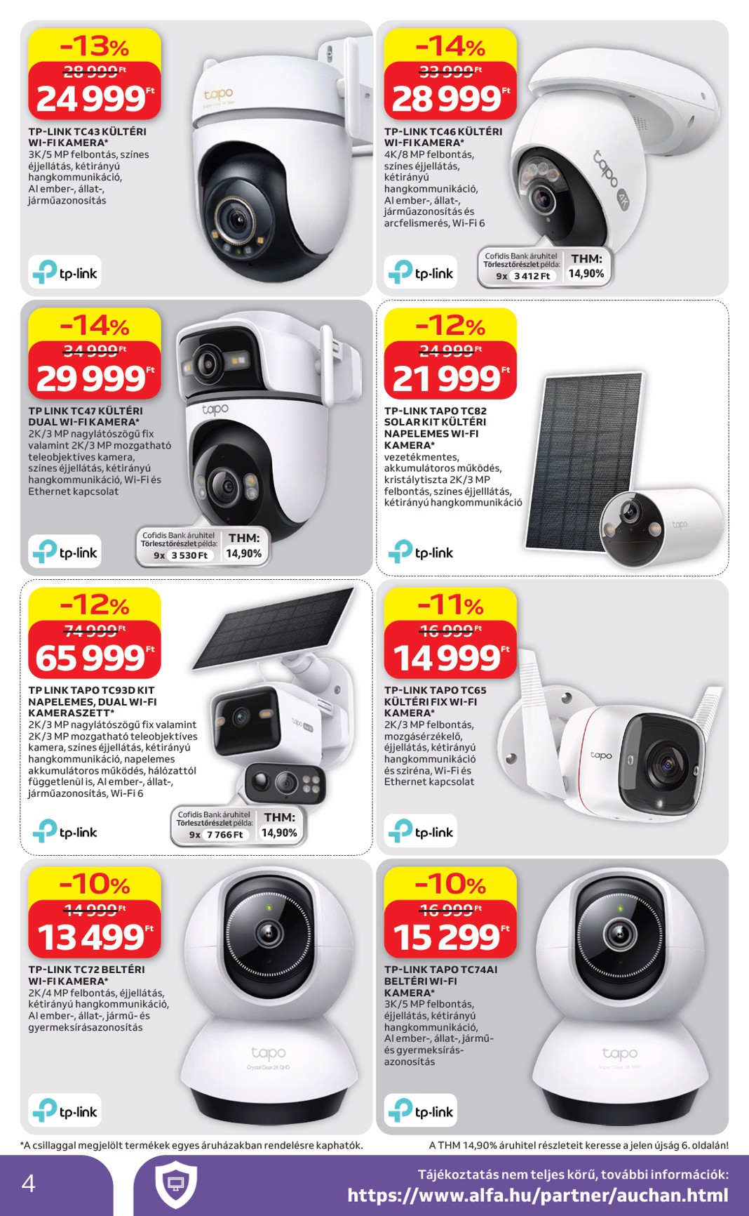 auchan - A jövőbeli Auchan - Kéthetes Elektronikai ajánlataink akciós újság csütörtöktől 2026.09.10.-tól szerdától 2026.09.23.-ig érvényes. - page: 4