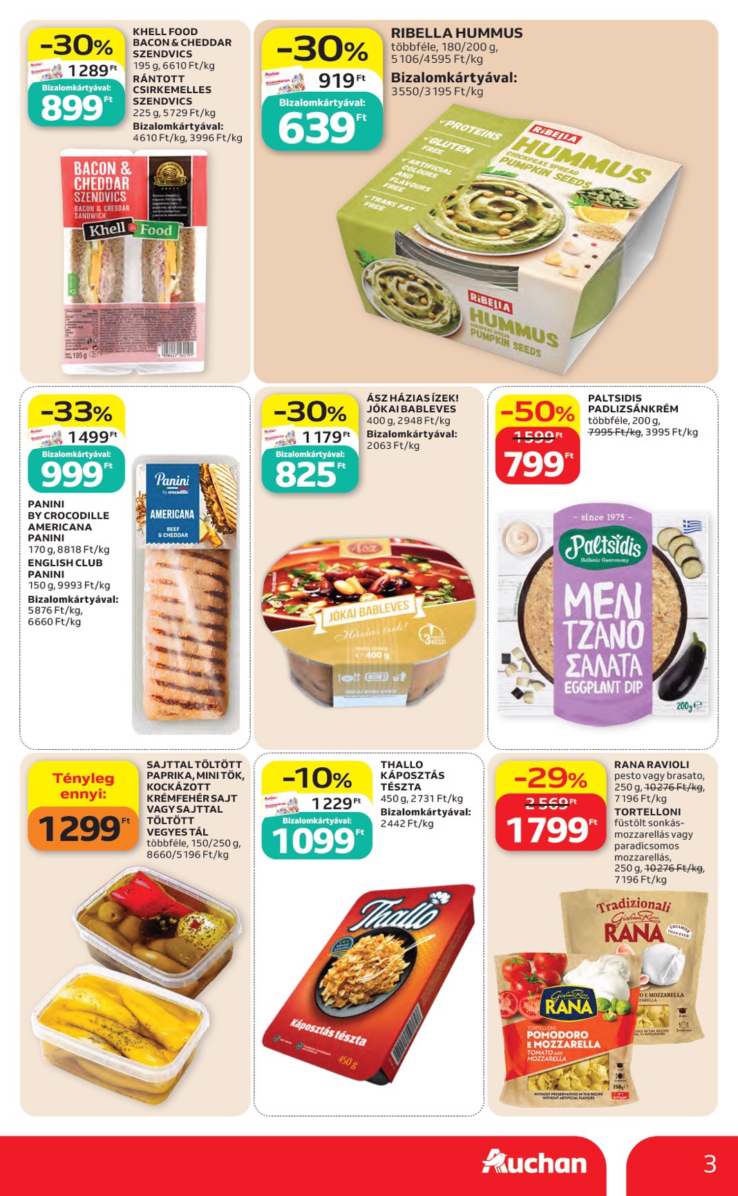 auchan - A jövőbeli Auchan - Kedvenc Márkáink akciós újság csütörtöktől 2026.09.10.-tól szerdától 2026.09.23.-ig érvényes. - page: 3