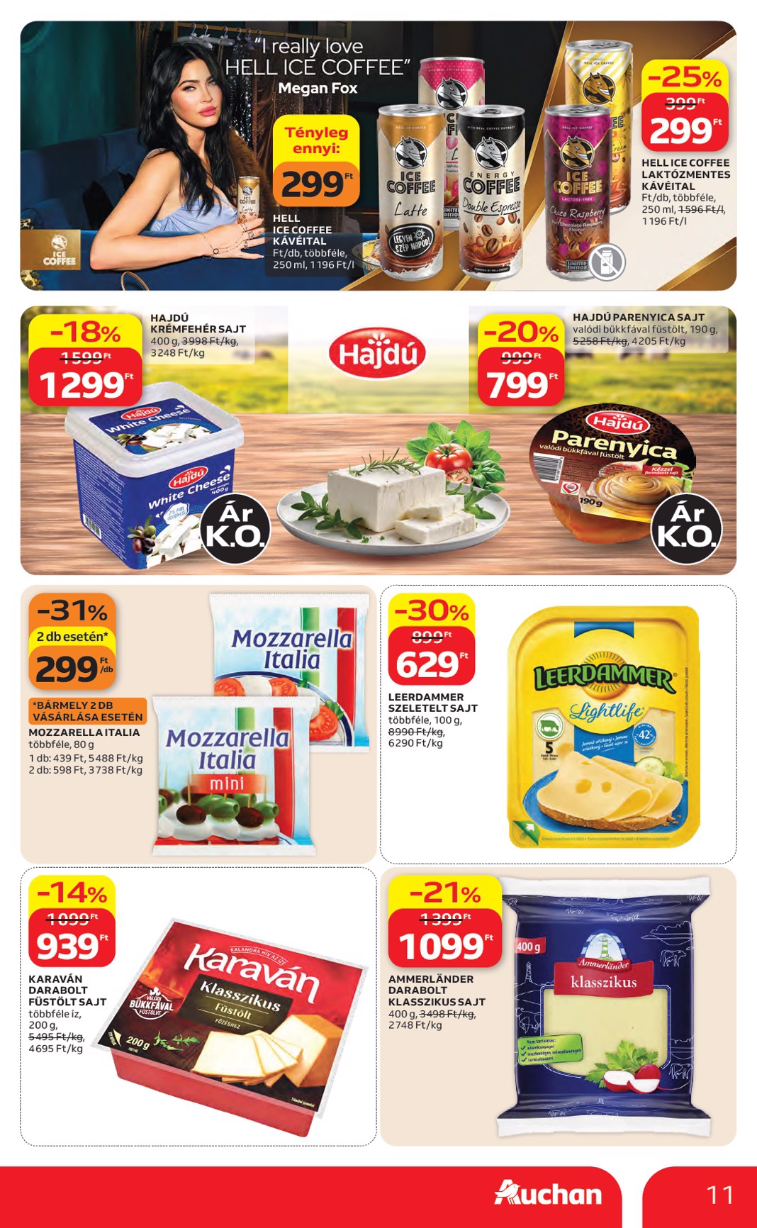 auchan - A jövőbeli Auchan - Kedvenc Márkáink akciós újság csütörtöktől 2026.09.10.-tól szerdától 2026.09.23.-ig érvényes. - page: 11