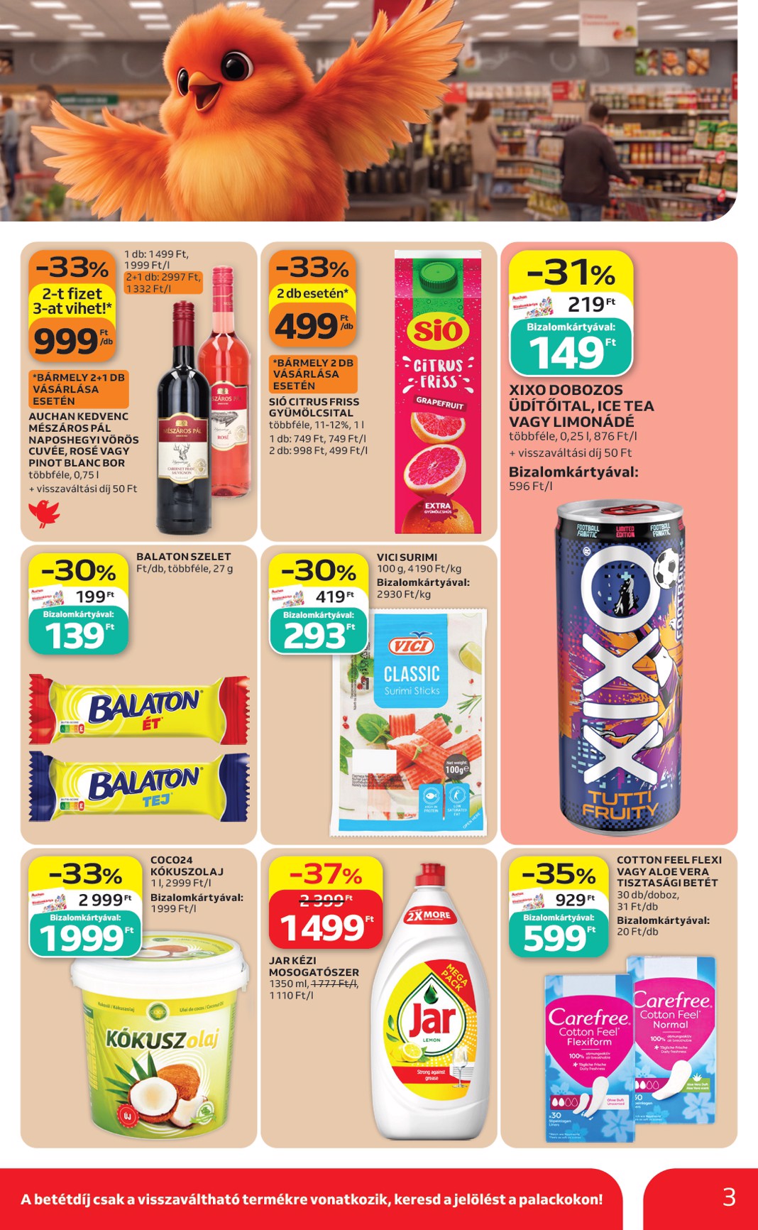 auchan - A jövőbeli Auchan Szupermarket Szekszárd akciós újság csütörtöktől 2026.09.17.-tól szerdától 2026.09.23.-ig érvényes. - page: 3