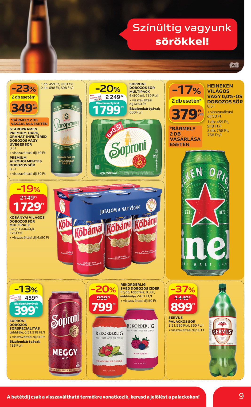 auchan - A jövőbeli Auchan Hipermarket akciós újság csütörtöktől 2026.09.17.-tól szerdától 2026.09.30.-ig érvényes. - page: 9