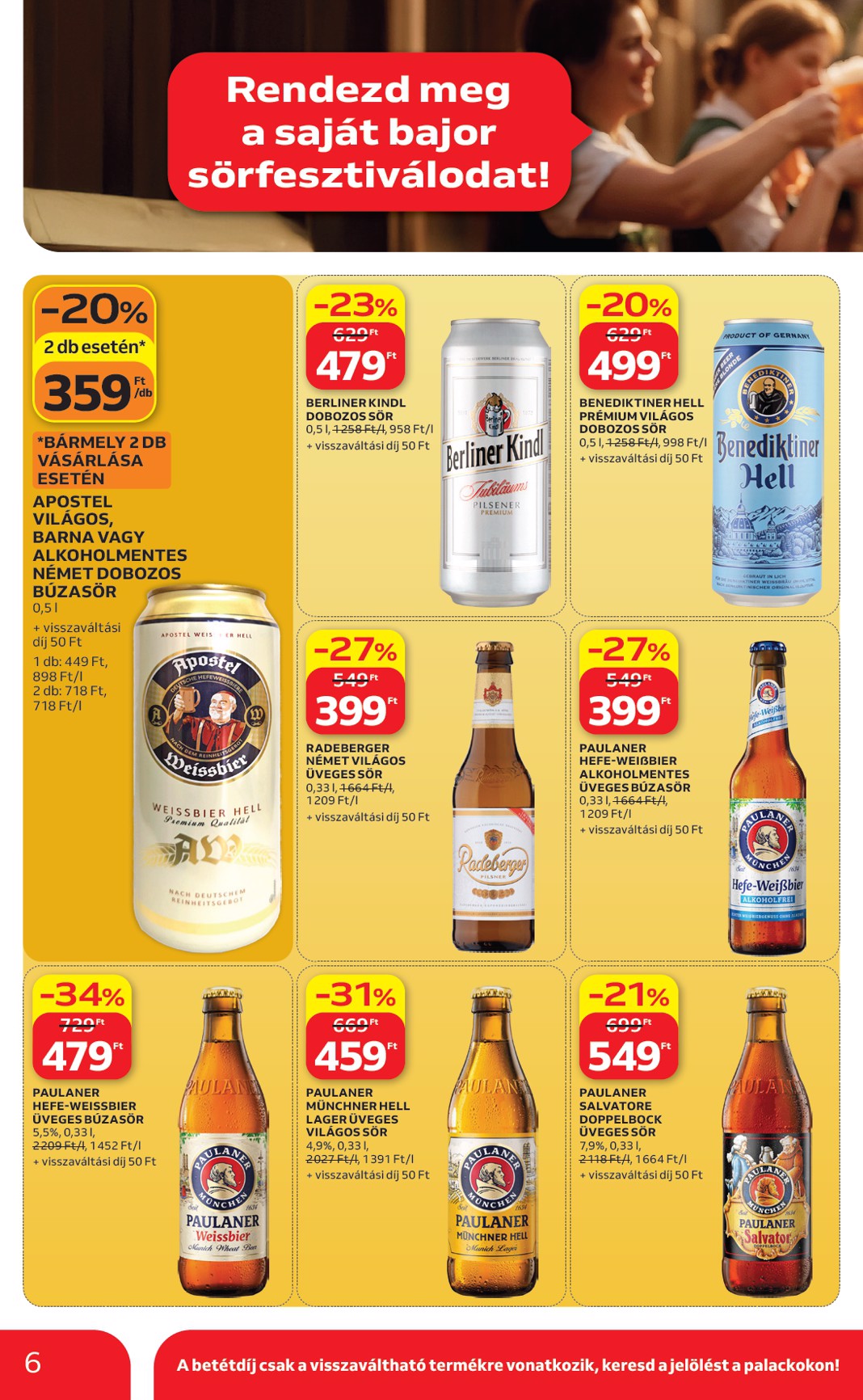 auchan - A jövőbeli Auchan Hipermarket akciós újság csütörtöktől 2026.09.17.-tól szerdától 2026.09.30.-ig érvényes. - page: 6