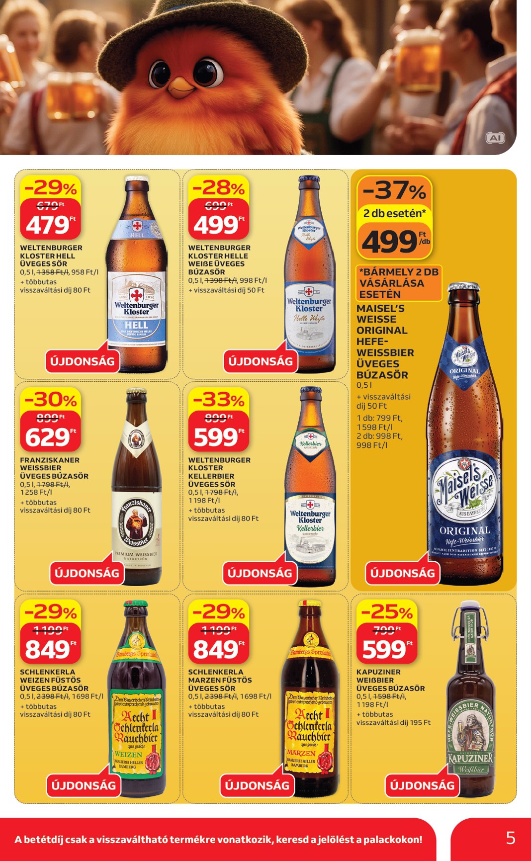auchan - A jövőbeli Auchan Hipermarket akciós újság csütörtöktől 2026.09.17.-tól szerdától 2026.09.30.-ig érvényes. - page: 5