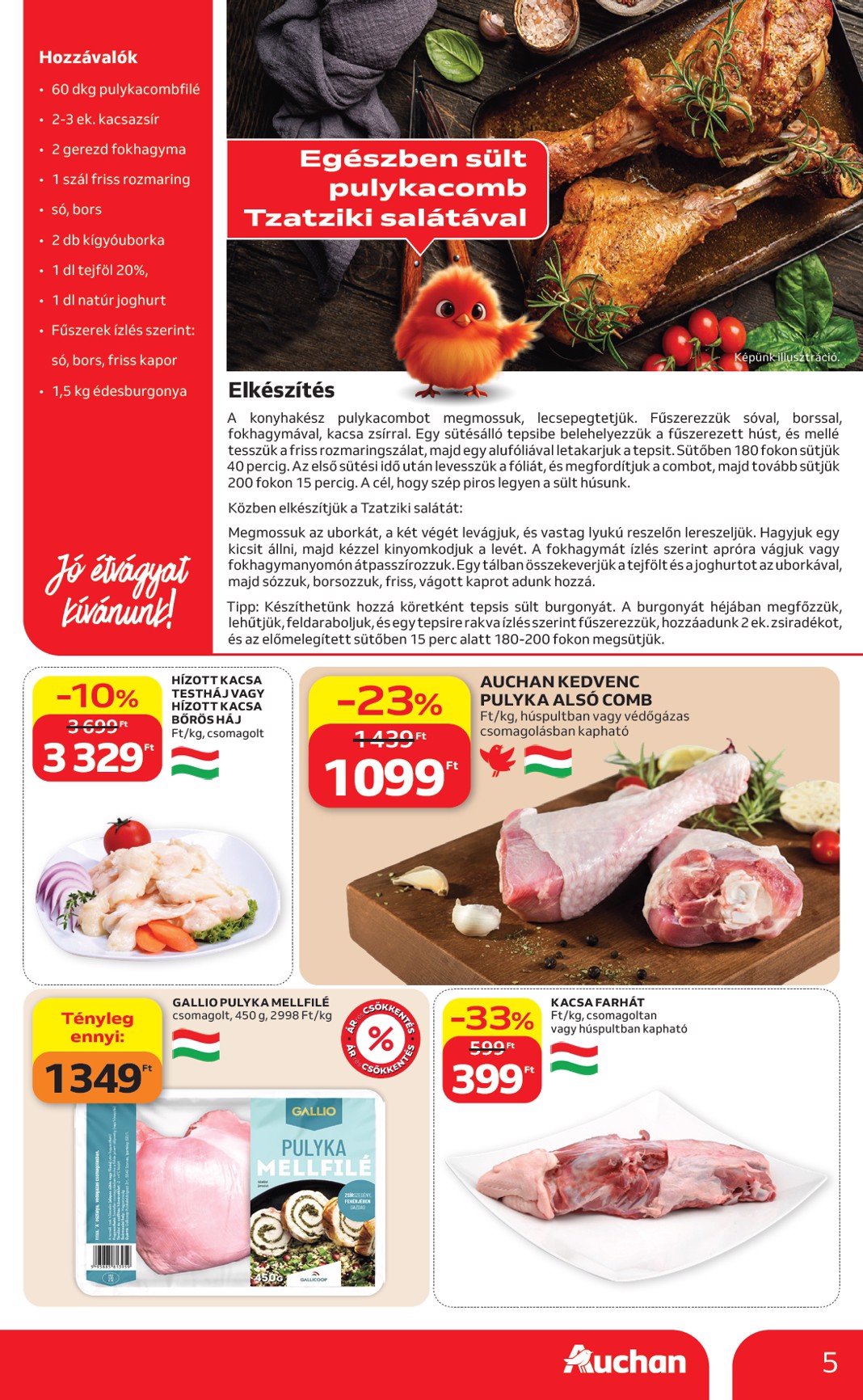 auchan - A jövőbeli Auchan Hipermarket akciós újság csütörtöktől 2026.09.17.-tól szerdától 2026.09.23.-ig érvényes. - page: 5
