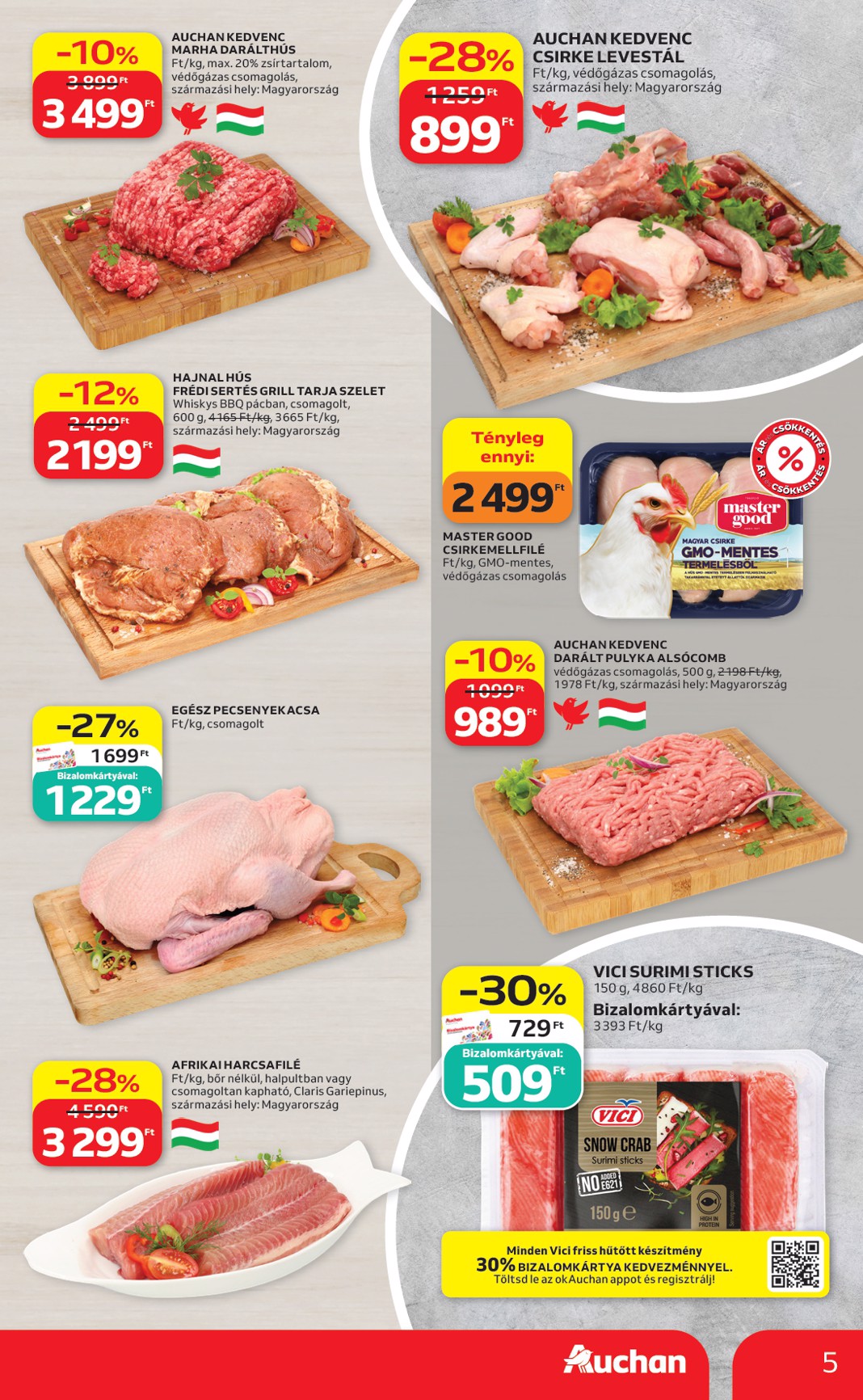 auchan - Aktuális Auchan szórólap érvényes csütörtöktől 2026.09.17.-től szerdától 2026.09.23.-ig - page: 5
