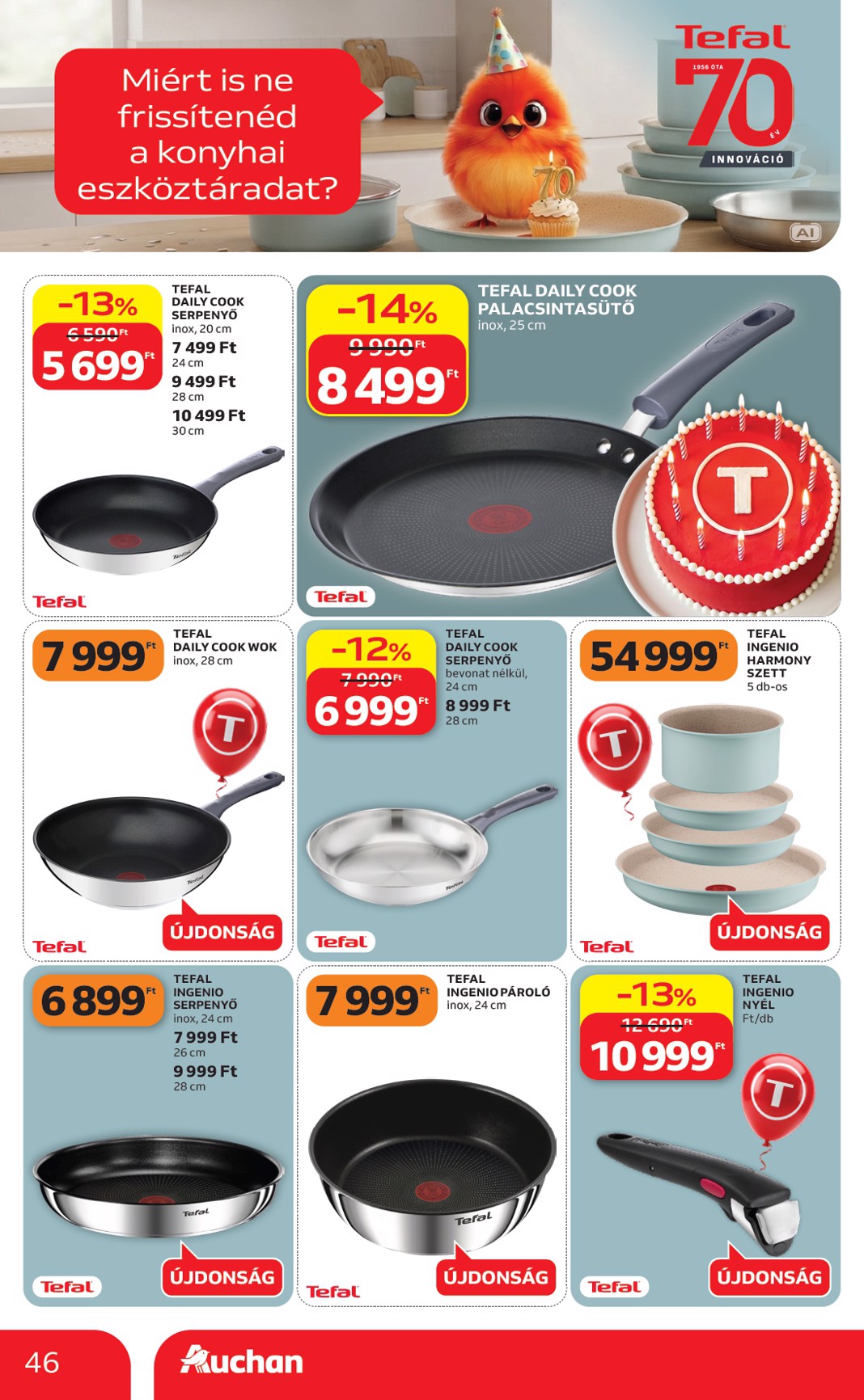 auchan - Aktuális Auchan szórólap érvényes csütörtöktől 2026.09.17.-től szerdától 2026.09.23.-ig - page: 46