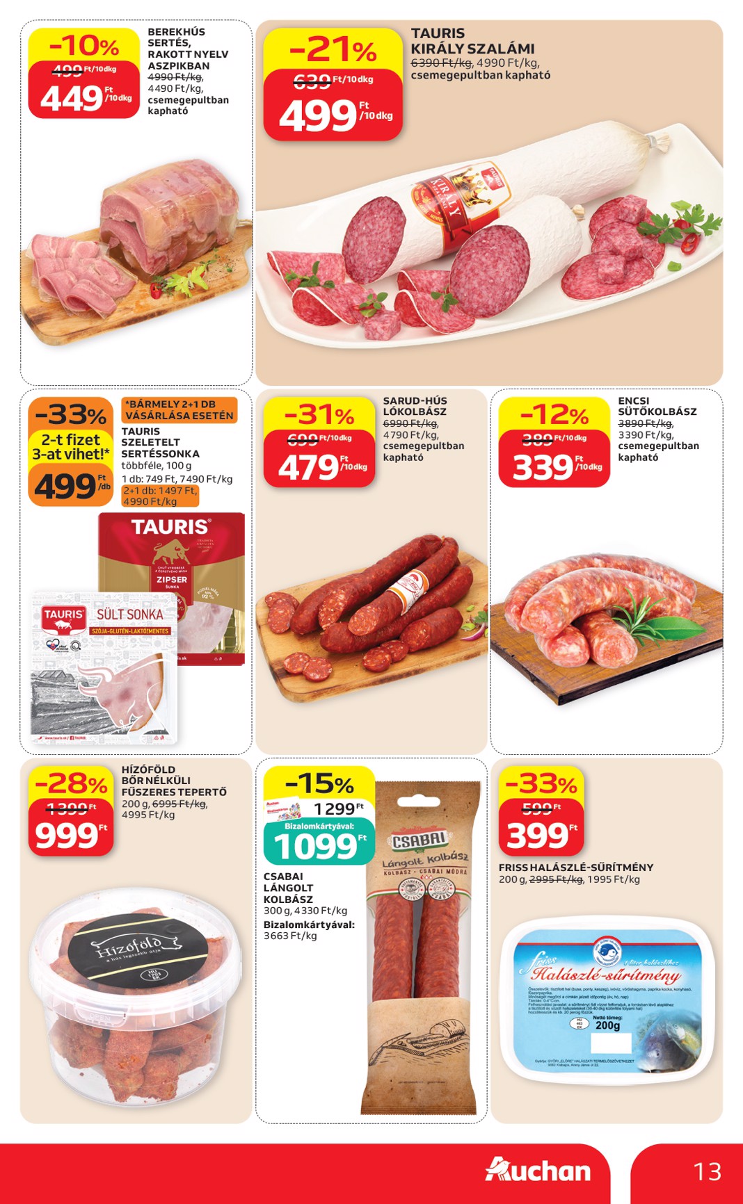 auchan - Aktuális Auchan szórólap érvényes csütörtöktől 2026.09.17.-től szerdától 2026.09.23.-ig - page: 13