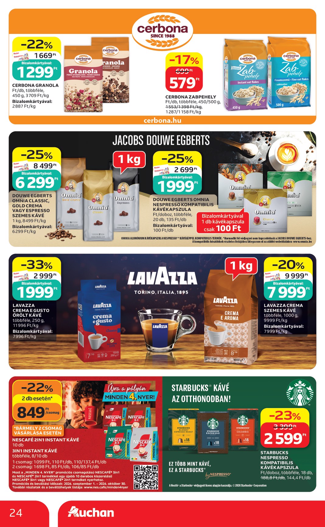 auchan - Aktuális Auchan szórólap érvényes csütörtöktől 2026.09.17.-től szerdától 2026.09.23.-ig - page: 24