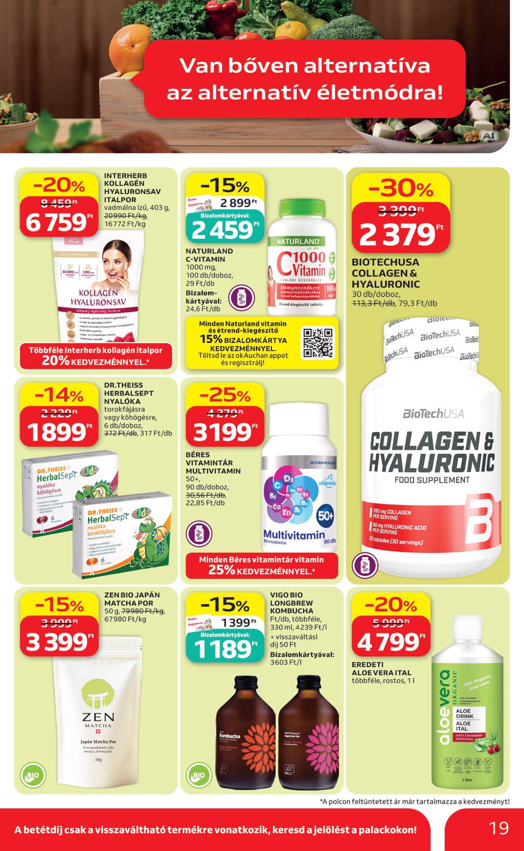 auchan - Aktuális Auchan szórólap érvényes csütörtöktől 2026.09.17.-től szerdától 2026.09.23.-ig - page: 19