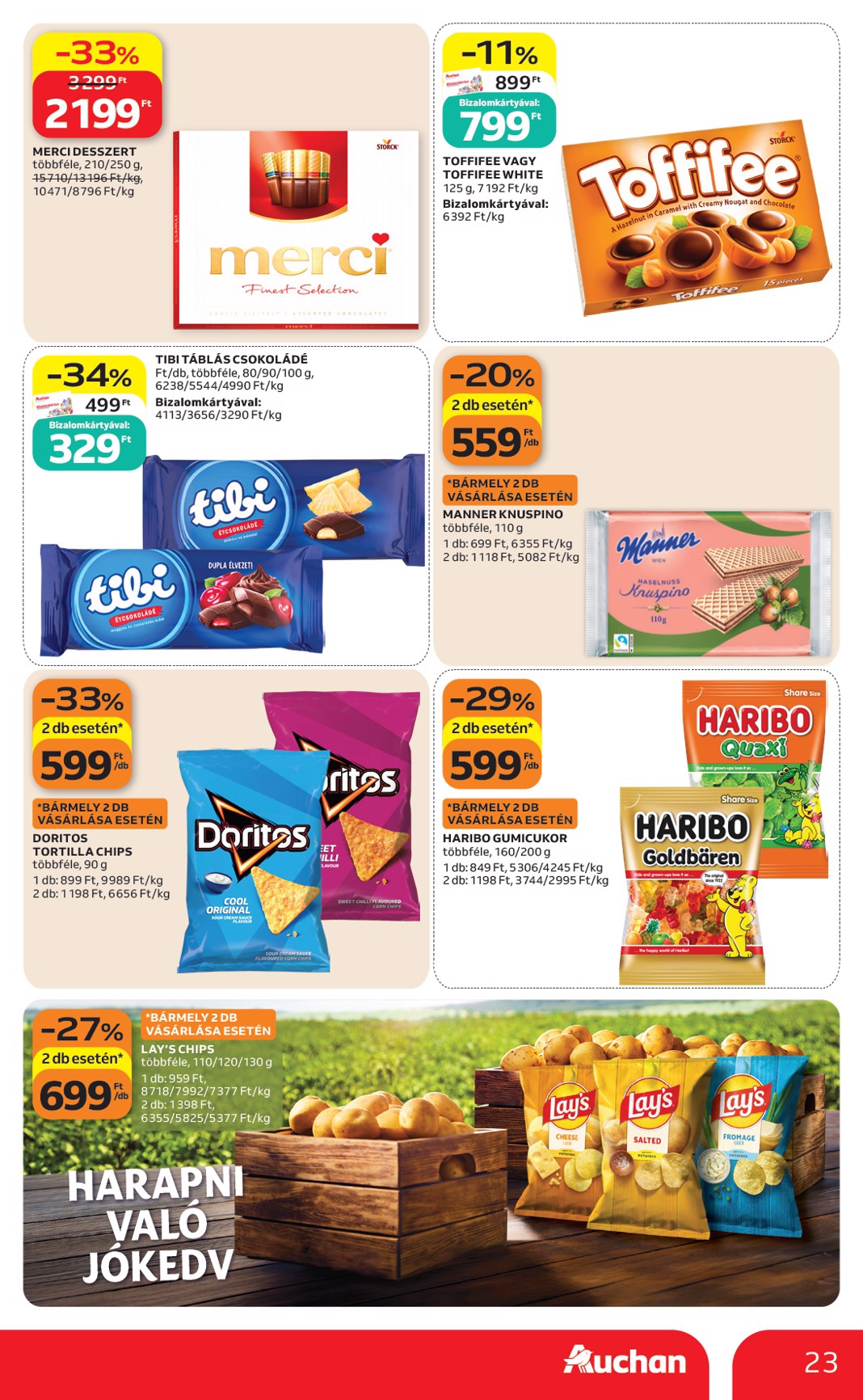 auchan - Aktuális Auchan szórólap érvényes csütörtöktől 2026.09.17.-től szerdától 2026.09.23.-ig - page: 23