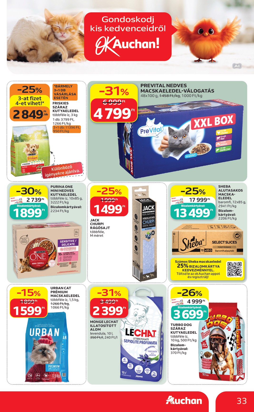 auchan - Aktuális Auchan szórólap érvényes csütörtöktől 2026.09.17.-től szerdától 2026.09.23.-ig - page: 33