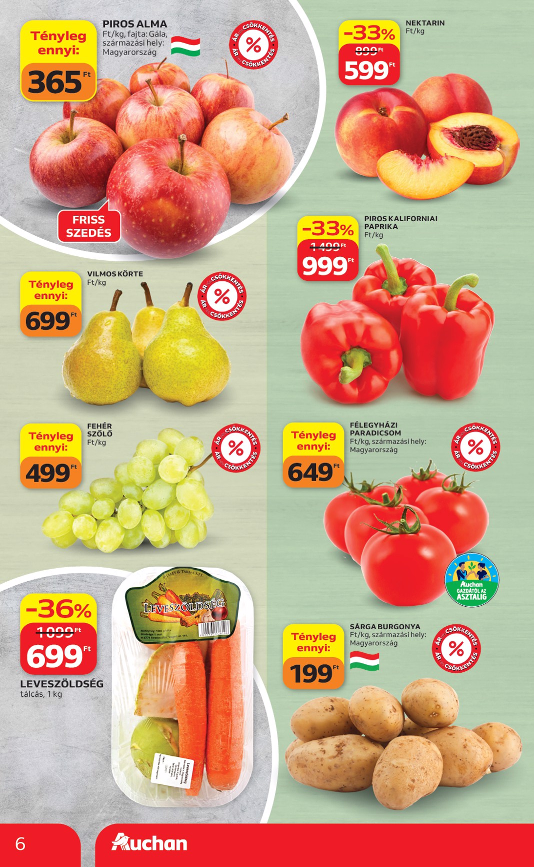 auchan - Aktuális Auchan szórólap érvényes csütörtöktől 2026.09.17.-től szerdától 2026.09.23.-ig - page: 6