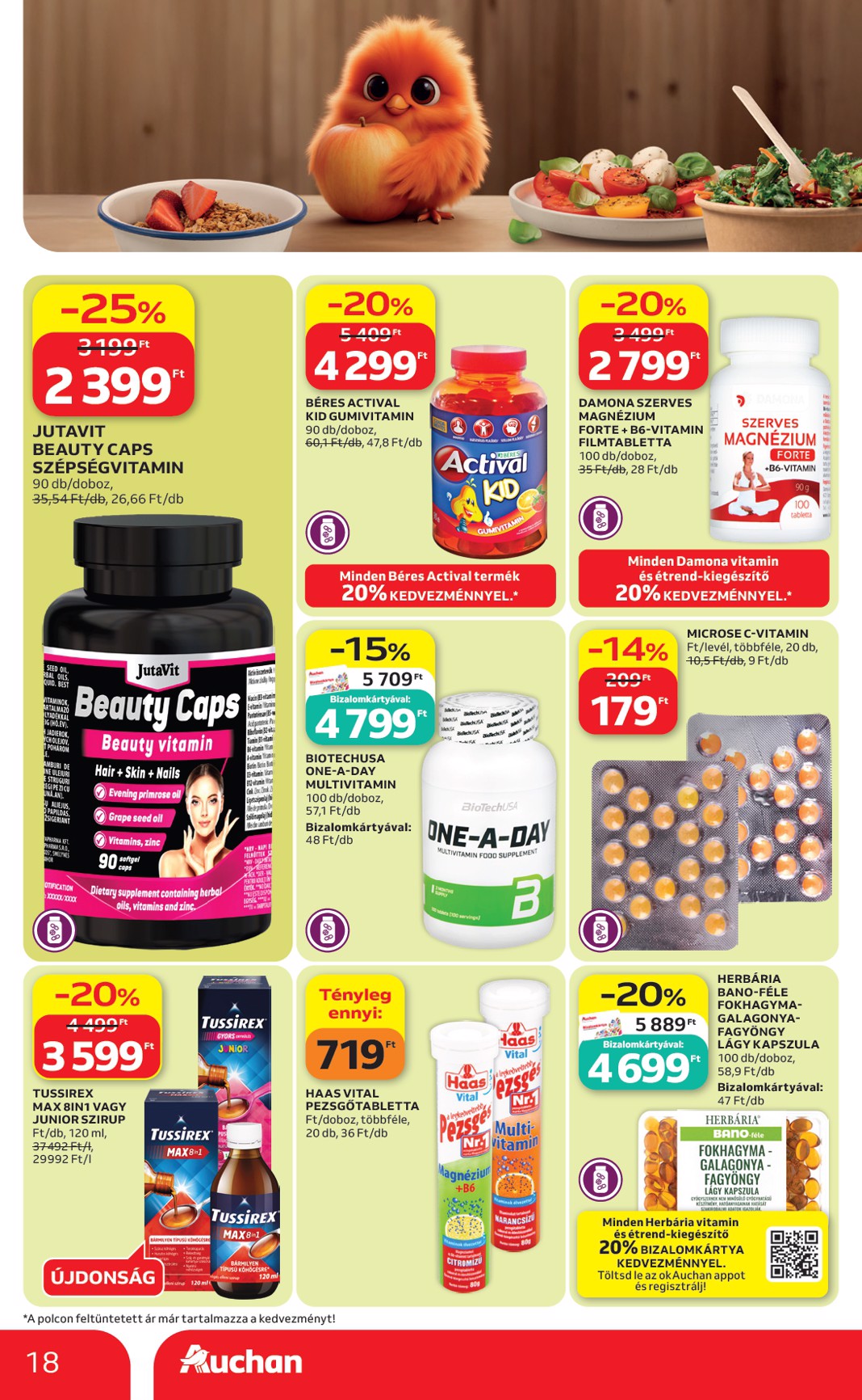auchan - Aktuális Auchan szórólap érvényes csütörtöktől 2026.09.17.-től szerdától 2026.09.23.-ig - page: 18