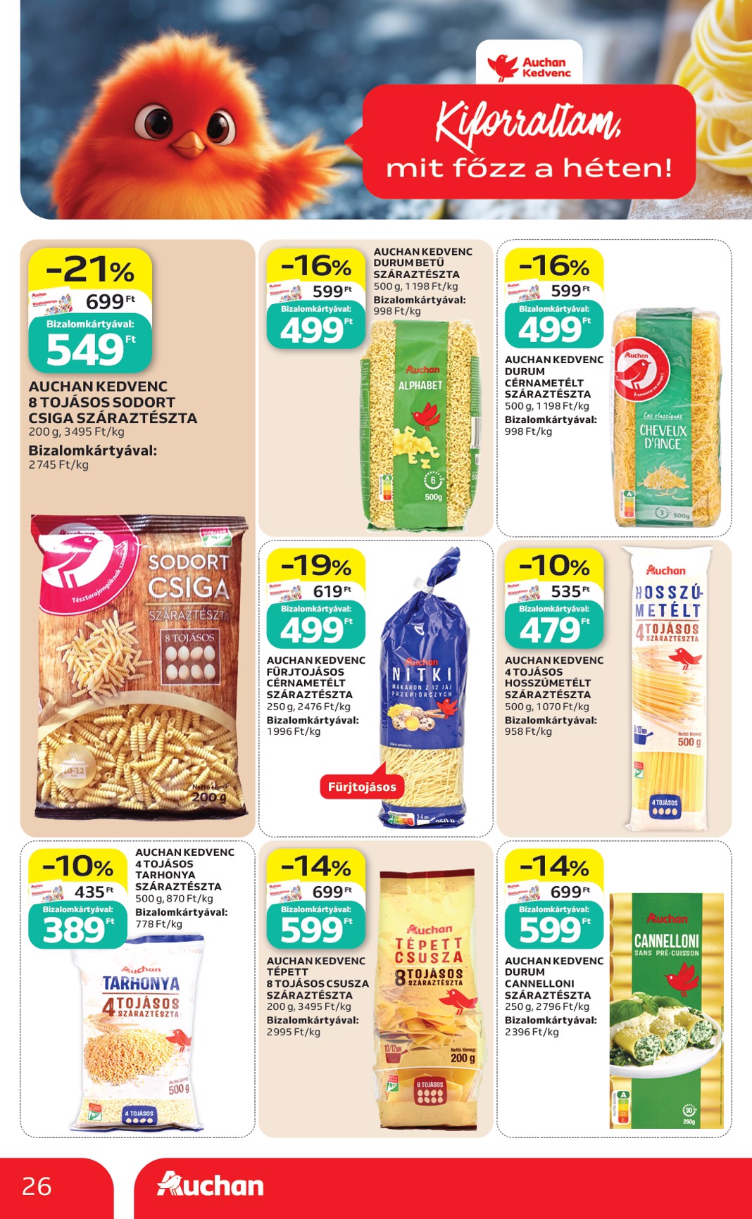 auchan - Aktuális Auchan szórólap érvényes csütörtöktől 2026.09.17.-től szerdától 2026.09.23.-ig - page: 26