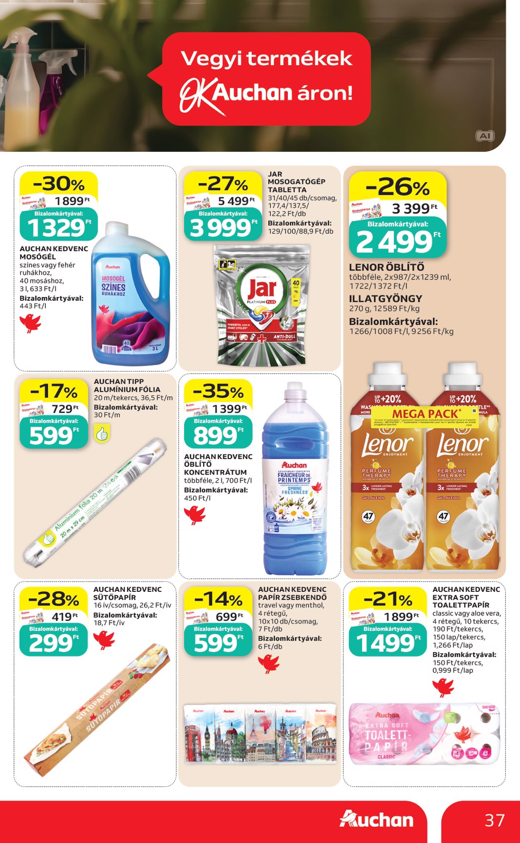 auchan - Aktuális Auchan szórólap érvényes csütörtöktől 2026.09.17.-től szerdától 2026.09.23.-ig - page: 37