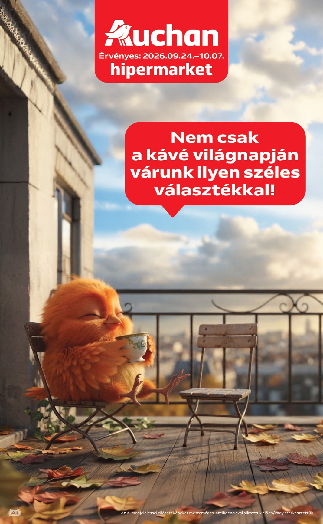 auchan - A jövőbeli Auchan Hipermarket - Kávé ajánlataink akciós újság csütörtöktől 2026.09.24.-tól szerdától 2026.10.07.-ig érvényes.