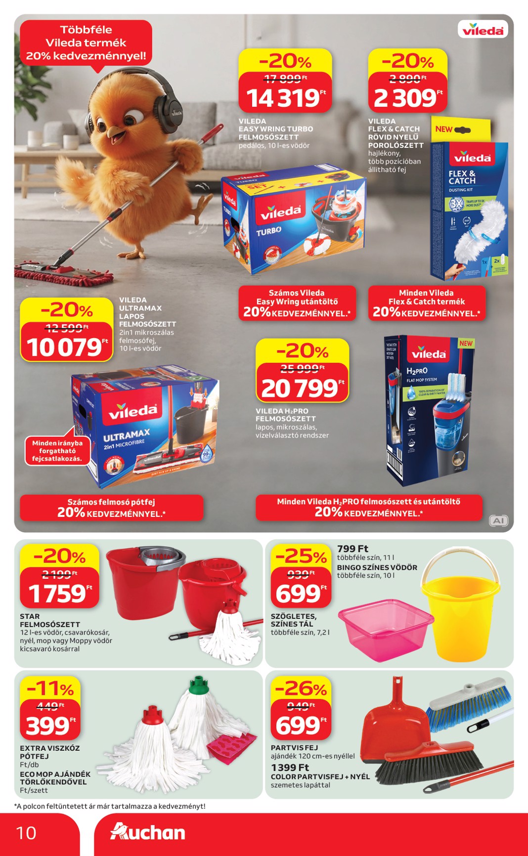 auchan - A jövőbeli Auchan Hipermarket - Őszi nagytakarítás akciós újság csütörtöktől 2026.09.24.-tól szerdától 2026.10.14.-ig érvényes. - page: 10