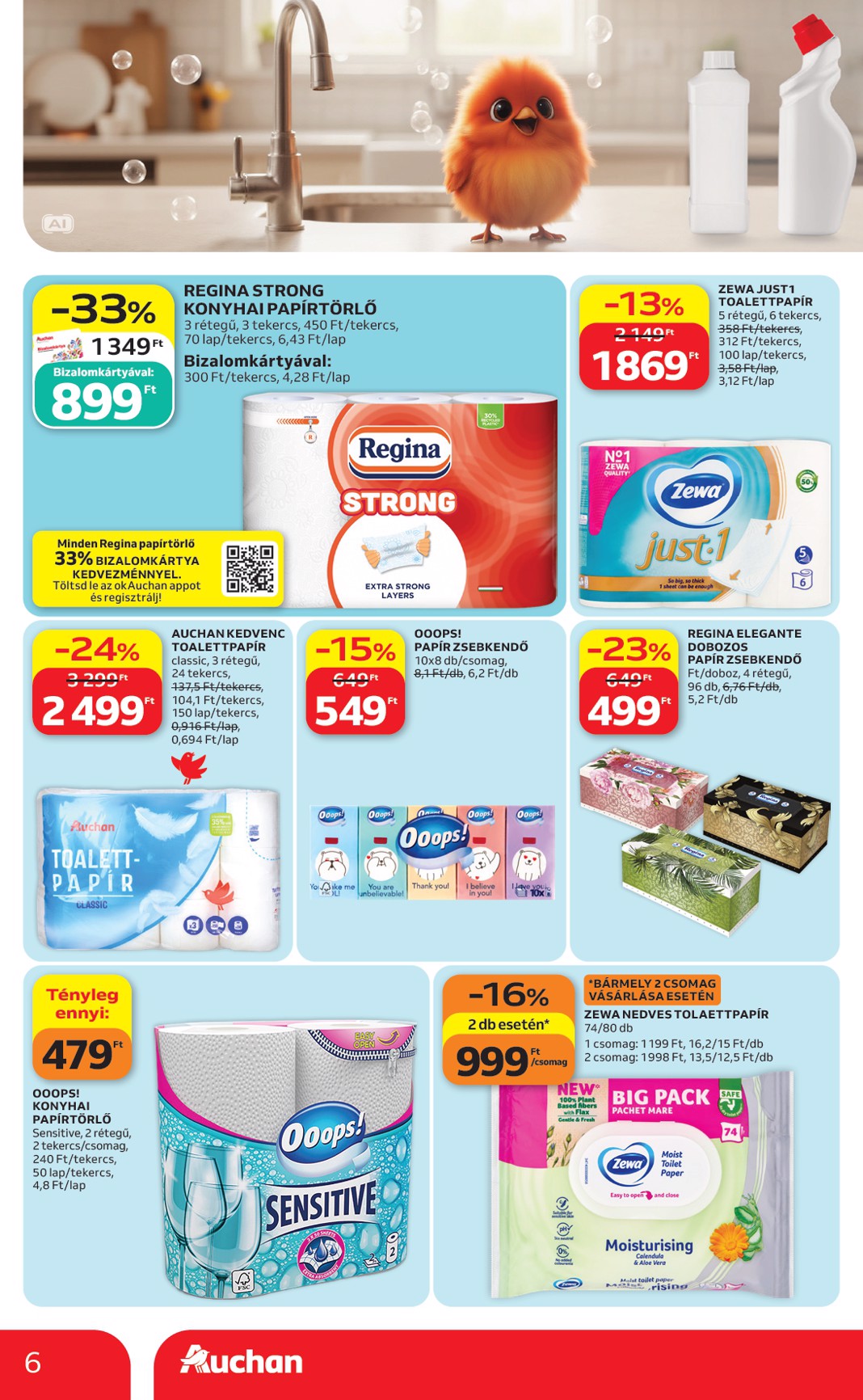 auchan - A jövőbeli Auchan Hipermarket - Őszi nagytakarítás akciós újság csütörtöktől 2026.09.24.-tól szerdától 2026.10.14.-ig érvényes. - page: 6