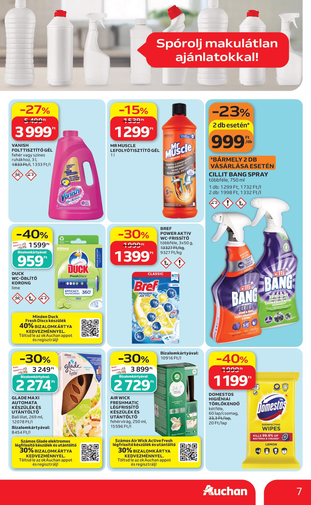 auchan - A jövőbeli Auchan Hipermarket - Őszi nagytakarítás akciós újság csütörtöktől 2026.09.24.-tól szerdától 2026.10.14.-ig érvényes. - page: 7