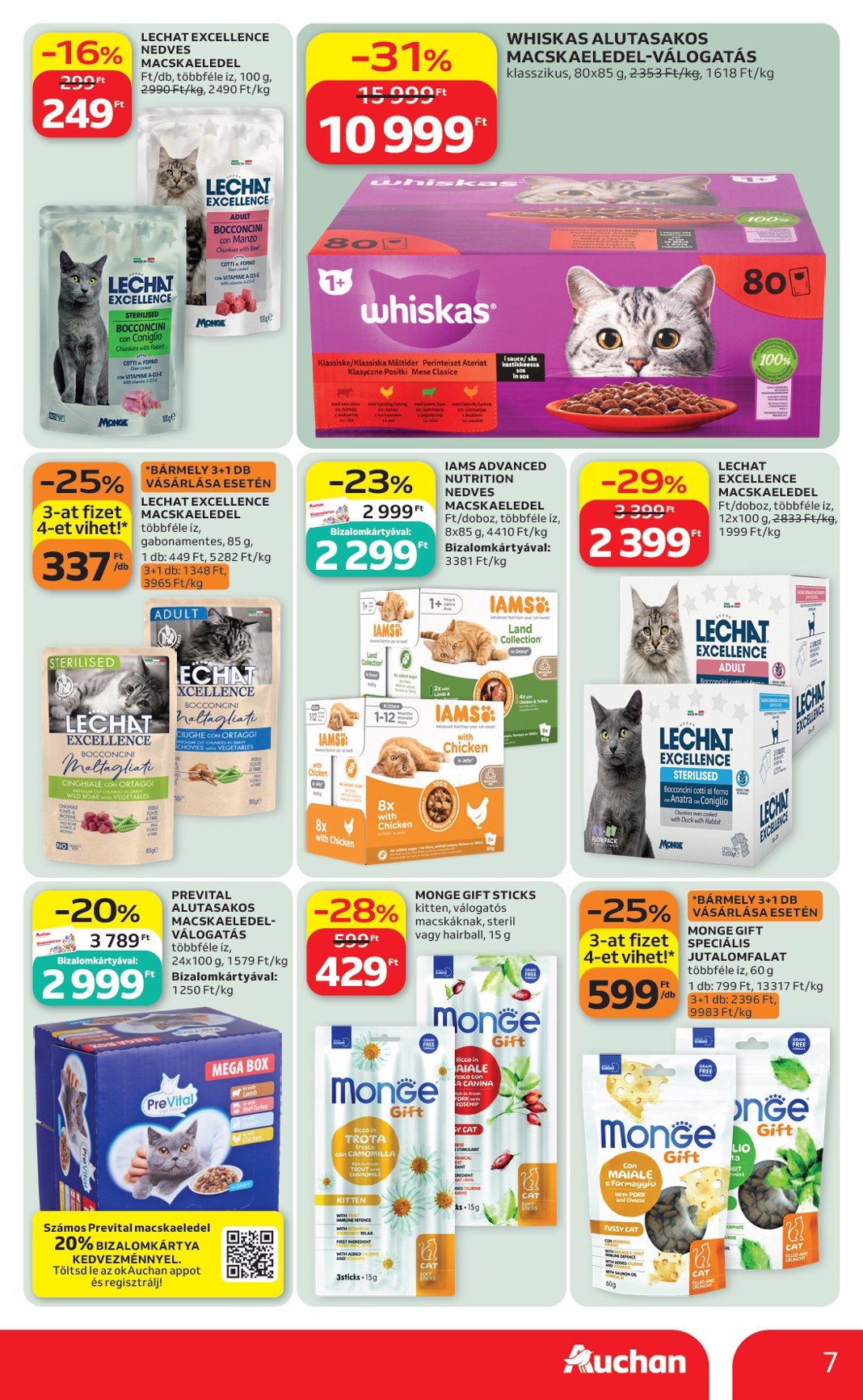 auchan - A jövőbeli Auchan Hipermarket - Állatvilág ajánlataink akciós újság csütörtöktől 2026.09.24.-tól szerdától 2026.10.07.-ig érvényes. - page: 7