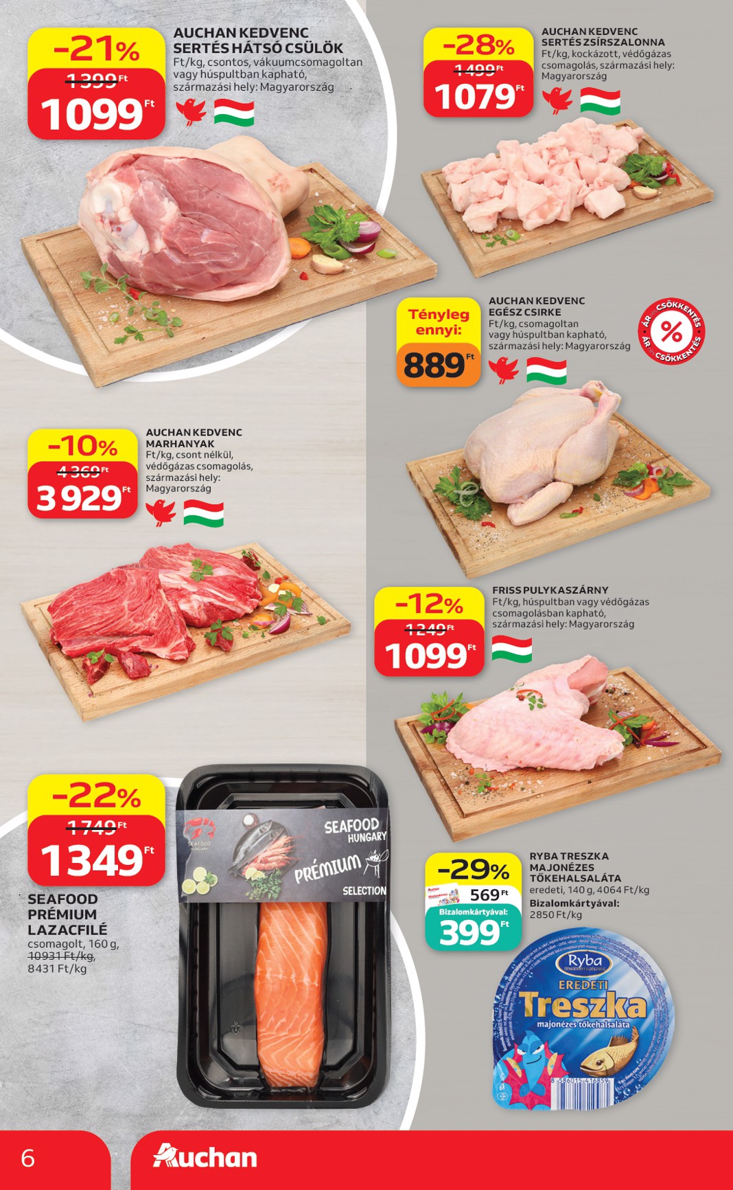 auchan - A jövőbeli Auchan Hipermarket akciós újság csütörtöktől 2026.09.24.-tól szerdától 2026.09.30.-ig érvényes. - page: 6