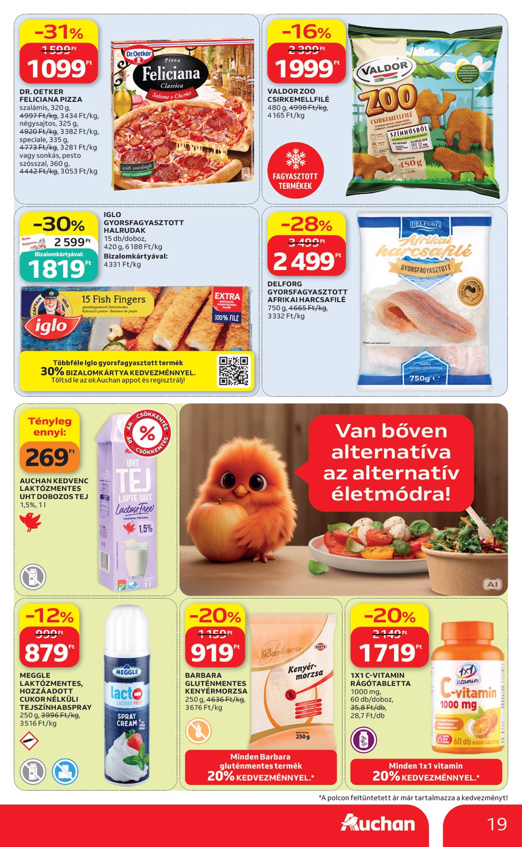 auchan - A jövőbeli Auchan Hipermarket akciós újság csütörtöktől 2026.09.24.-tól szerdától 2026.09.30.-ig érvényes. - page: 19