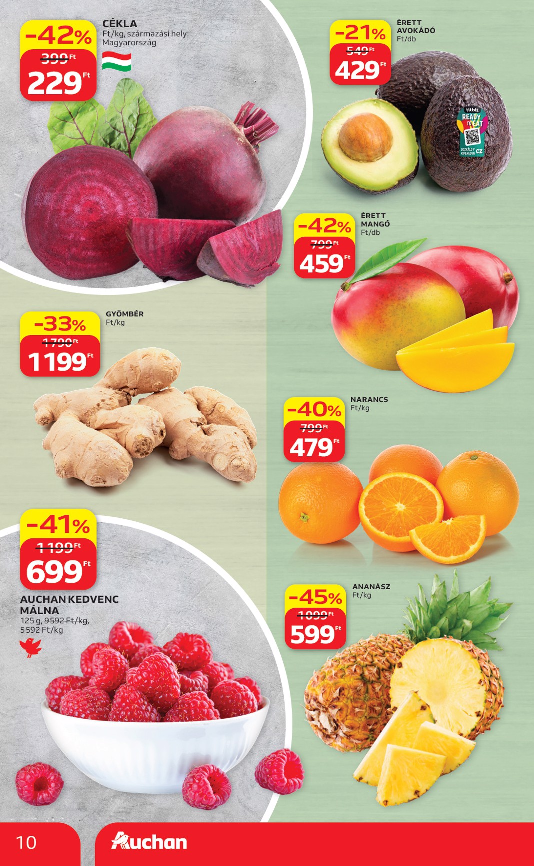 auchan - A jövőbeli Auchan Hipermarket akciós újság csütörtöktől 2026.09.24.-tól szerdától 2026.09.30.-ig érvényes. - page: 10