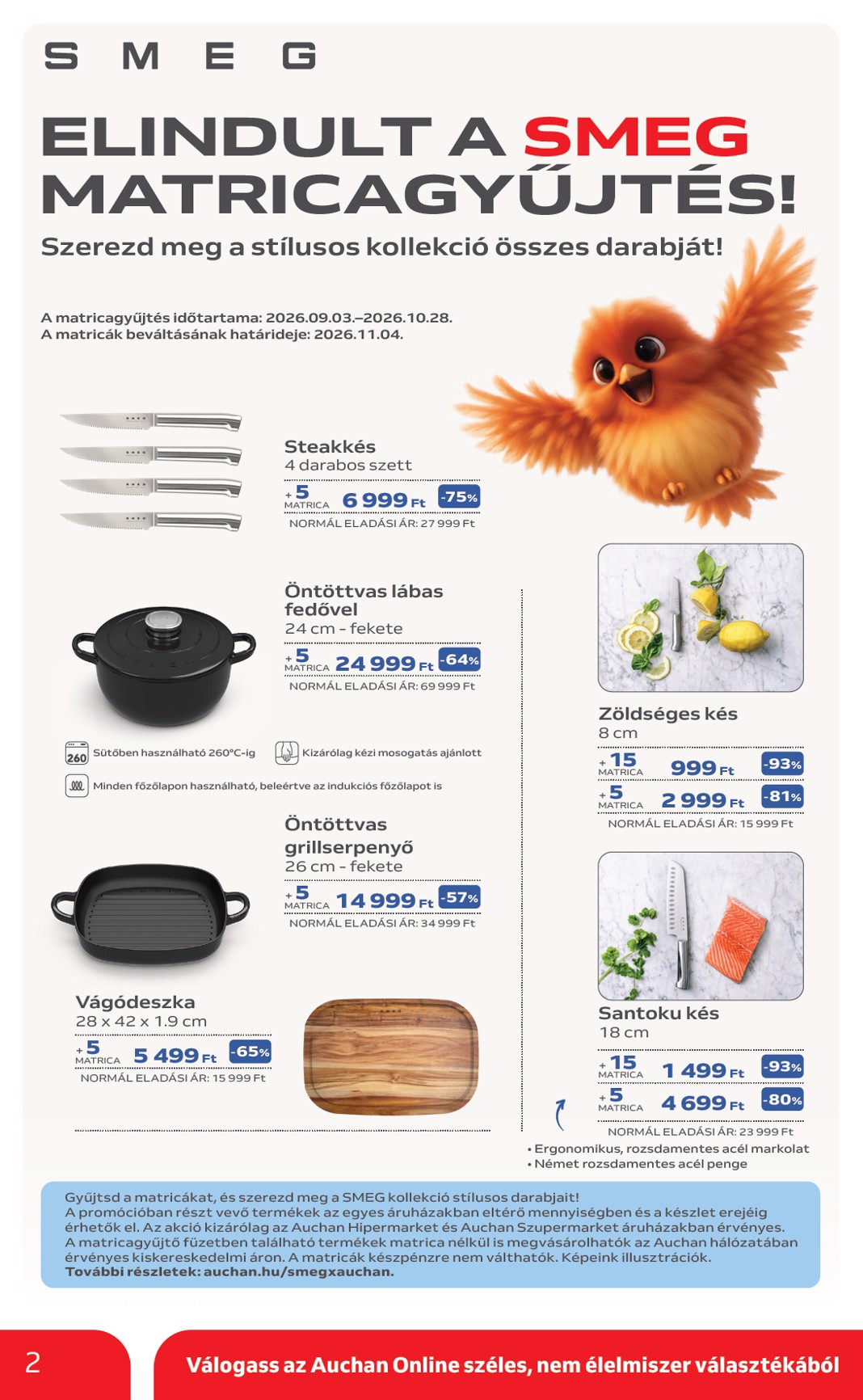 auchan - A jövőbeli Auchan Hipermarket akciós újság csütörtöktől 2026.09.24.-tól szerdától 2026.09.30.-ig érvényes. - page: 2