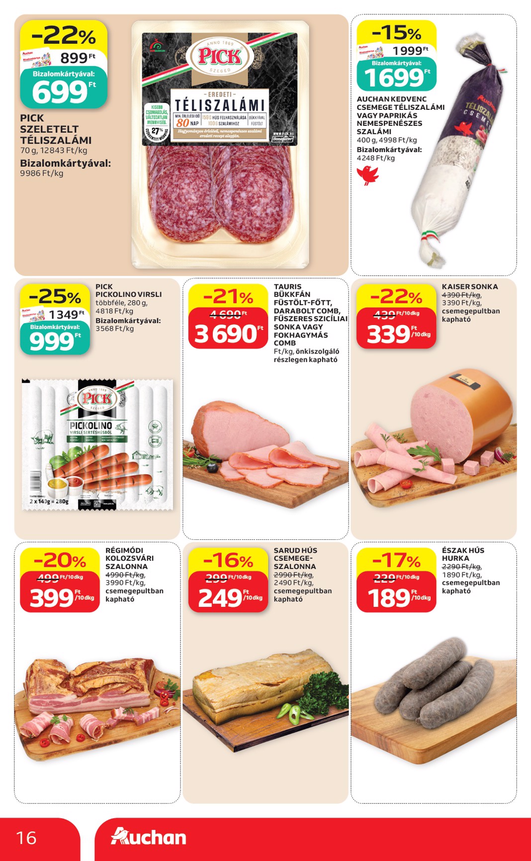 auchan - A jövőbeli Auchan Hipermarket akciós újság csütörtöktől 2026.09.24.-tól szerdától 2026.09.30.-ig érvényes. - page: 16
