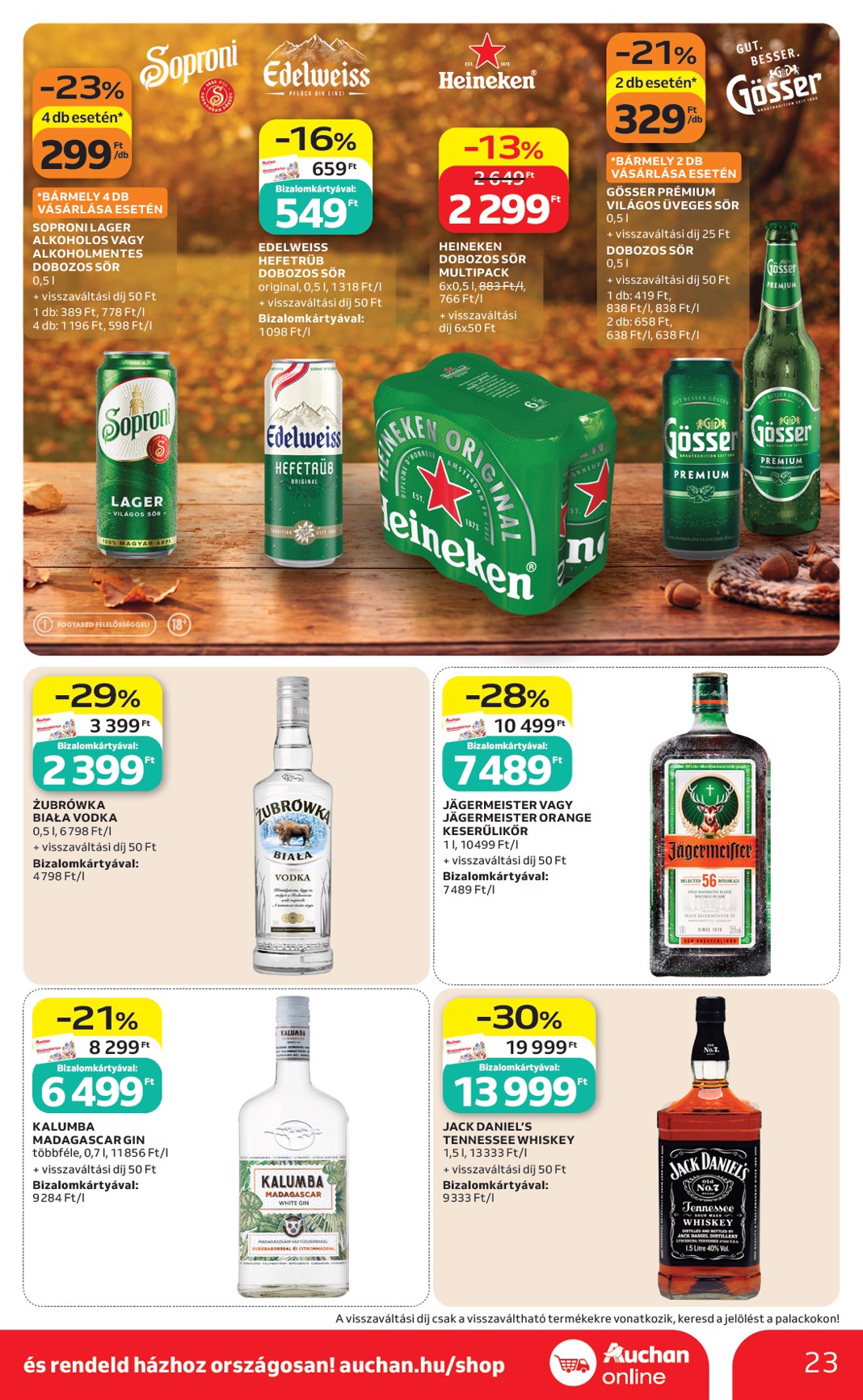 auchan - A jövőbeli Auchan Hipermarket akciós újság csütörtöktől 2026.09.24.-tól szerdától 2026.09.30.-ig érvényes. - page: 23