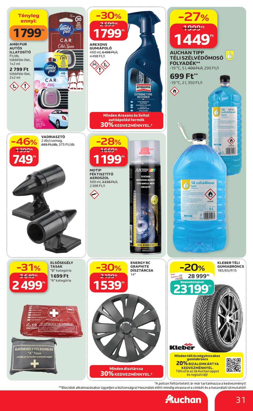 auchan - A jövőbeli Auchan Hipermarket akciós újság csütörtöktől 2026.09.24.-tól szerdától 2026.09.30.-ig érvényes. - page: 31