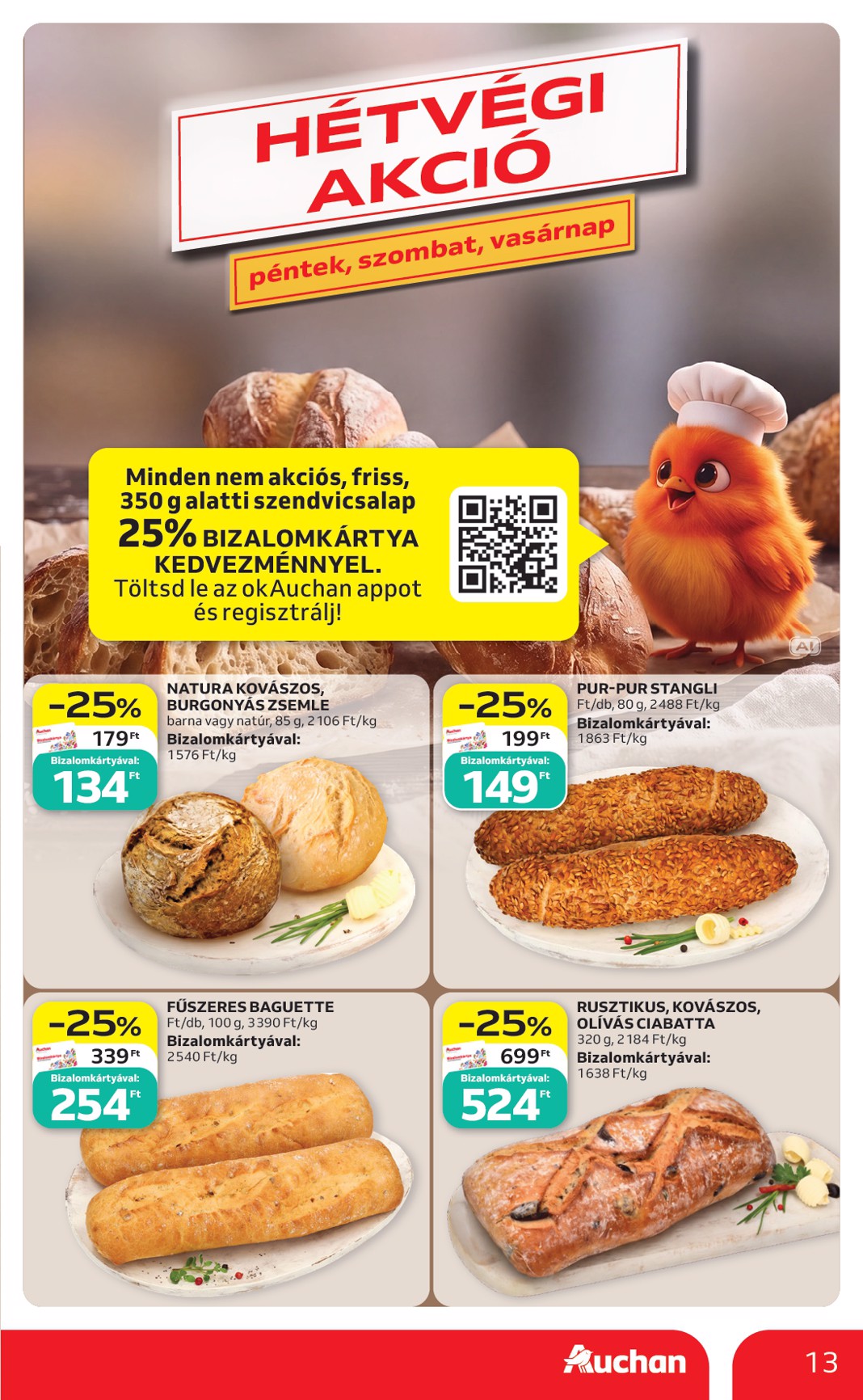 auchan - A jövőbeli Auchan Hipermarket akciós újság csütörtöktől 2026.09.24.-tól szerdától 2026.09.30.-ig érvényes. - page: 13