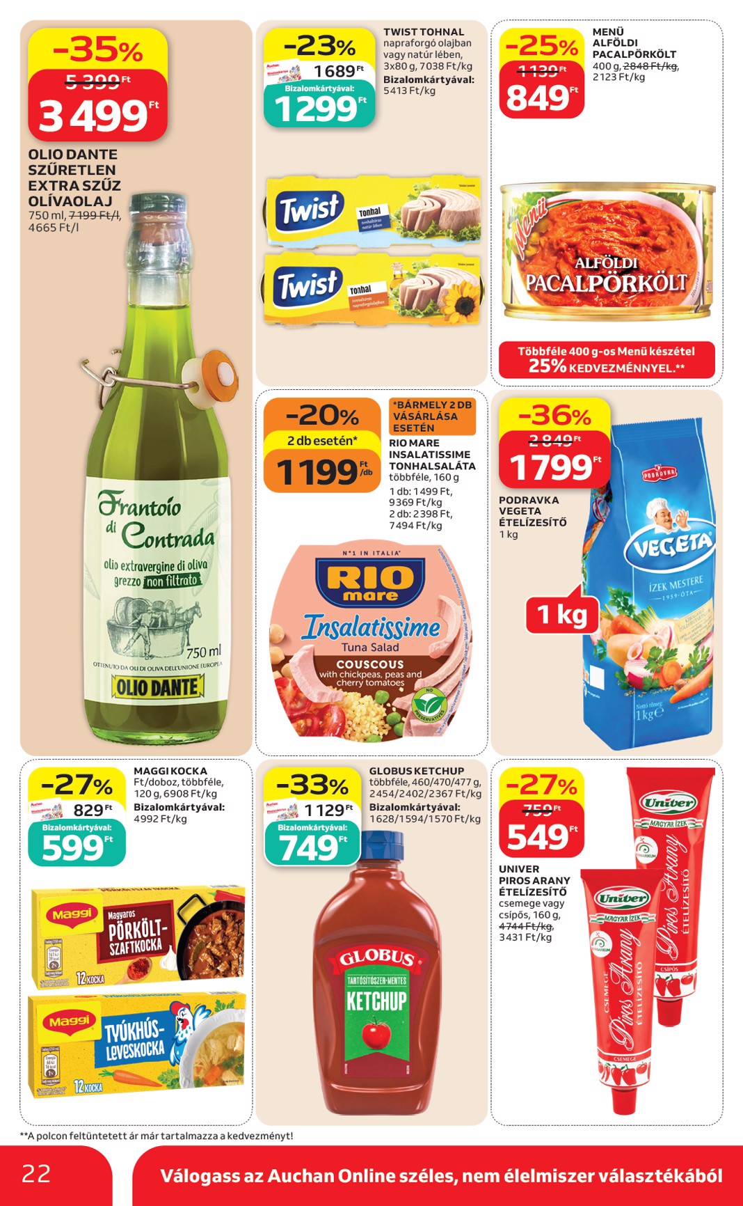 auchan - A jövőbeli Auchan Hipermarket akciós újság csütörtöktől 2026.09.24.-tól szerdától 2026.09.30.-ig érvényes. - page: 22
