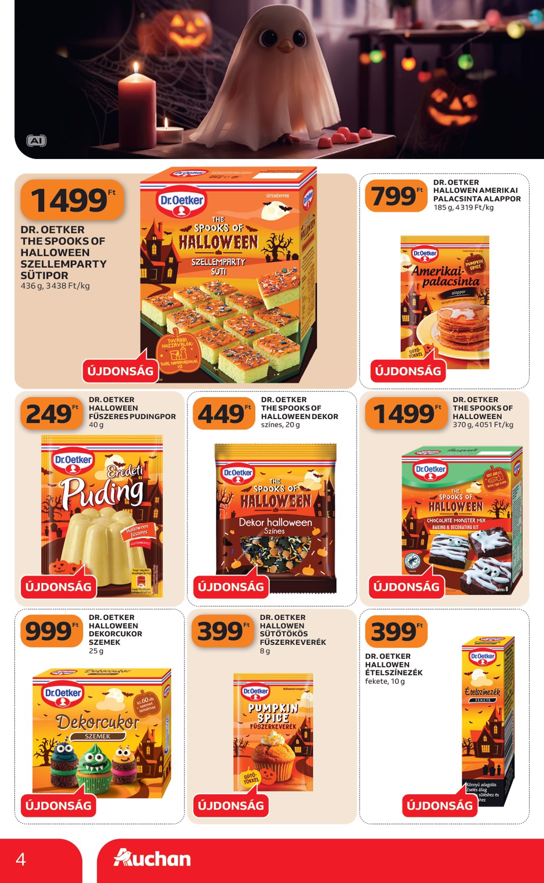 auchan - Aktuális Auchan - Halloweeni ajánlataink szórólap érvényes csütörtöktől 2026.10.01.-től szerdától 2026.10.07.-ig - page: 4