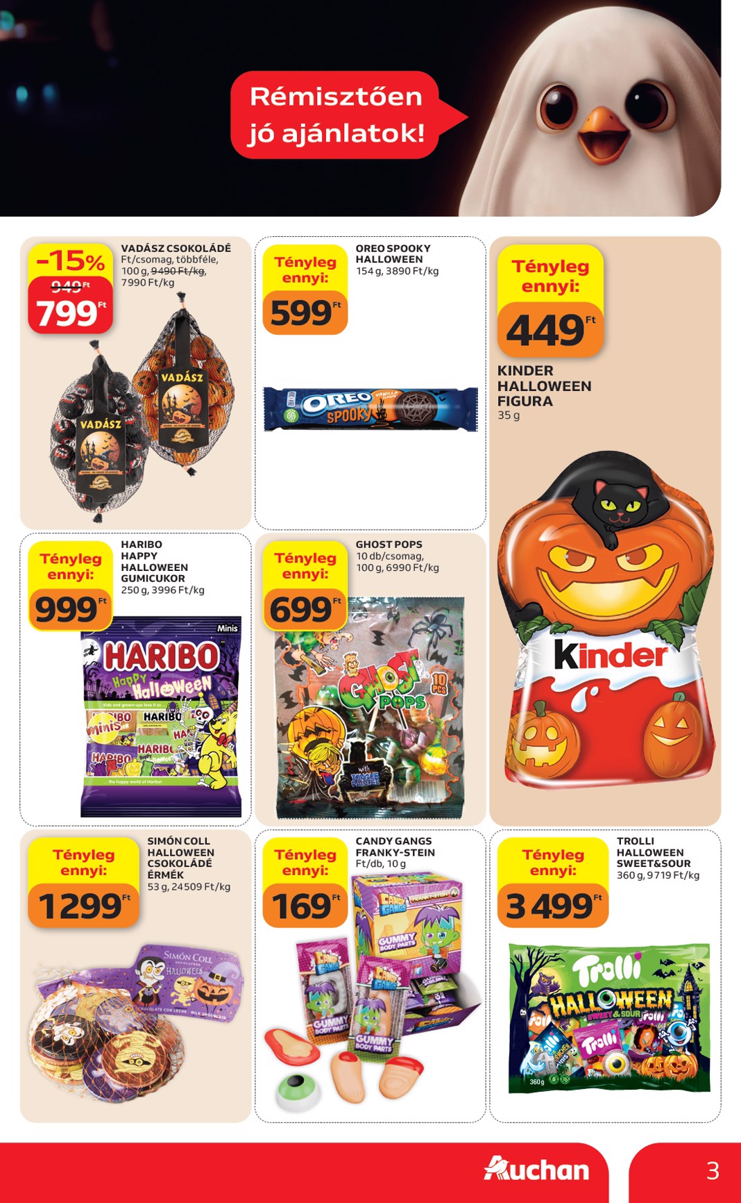 auchan - Aktuális Auchan - Halloweeni ajánlataink szórólap érvényes csütörtöktől 2026.10.01.-től szerdától 2026.10.07.-ig - page: 3