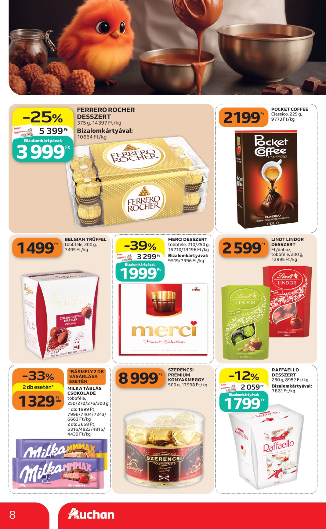auchan - Aktuális Auchan szupermarket szórólap érvényes csütörtöktől 2026.10.08.-től szerdától 2026.10.14.-ig - page: 8