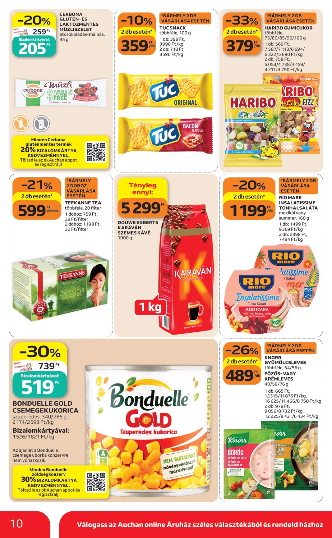 auchan - Aktuális Auchan szupermarket szórólap érvényes csütörtöktől 2026.10.08.-től szerdától 2026.10.14.-ig - page: 10