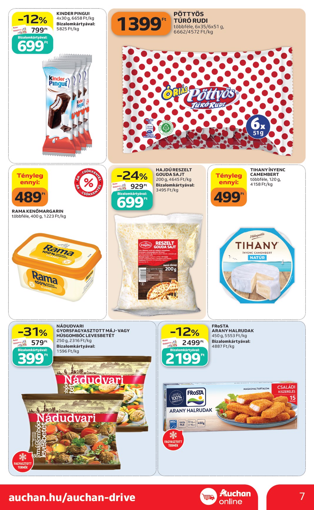 auchan - Aktuális Auchan szupermarket szórólap érvényes csütörtöktől 2026.10.08.-től szerdától 2026.10.14.-ig - page: 7