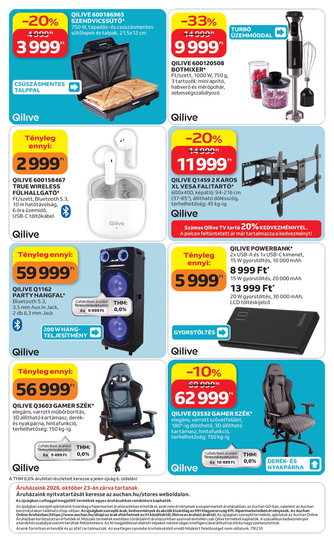 auchan - Aktuális Auchan - Qilive ajánlataink szórólap érvényes csütörtöktől 2026.10.08.-től szerdától 2026.10.28.-ig - page: 12