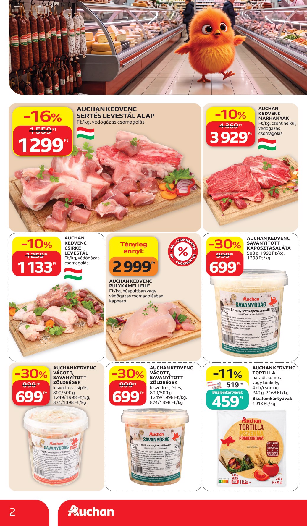 auchan - A jövőbeli Auchan Hipermarket - Sajátmárkás ajánlataink akciós újság csütörtöktől 2026.10.15.-tól szerdától 2026.10.28.-ig érvényes. - page: 2