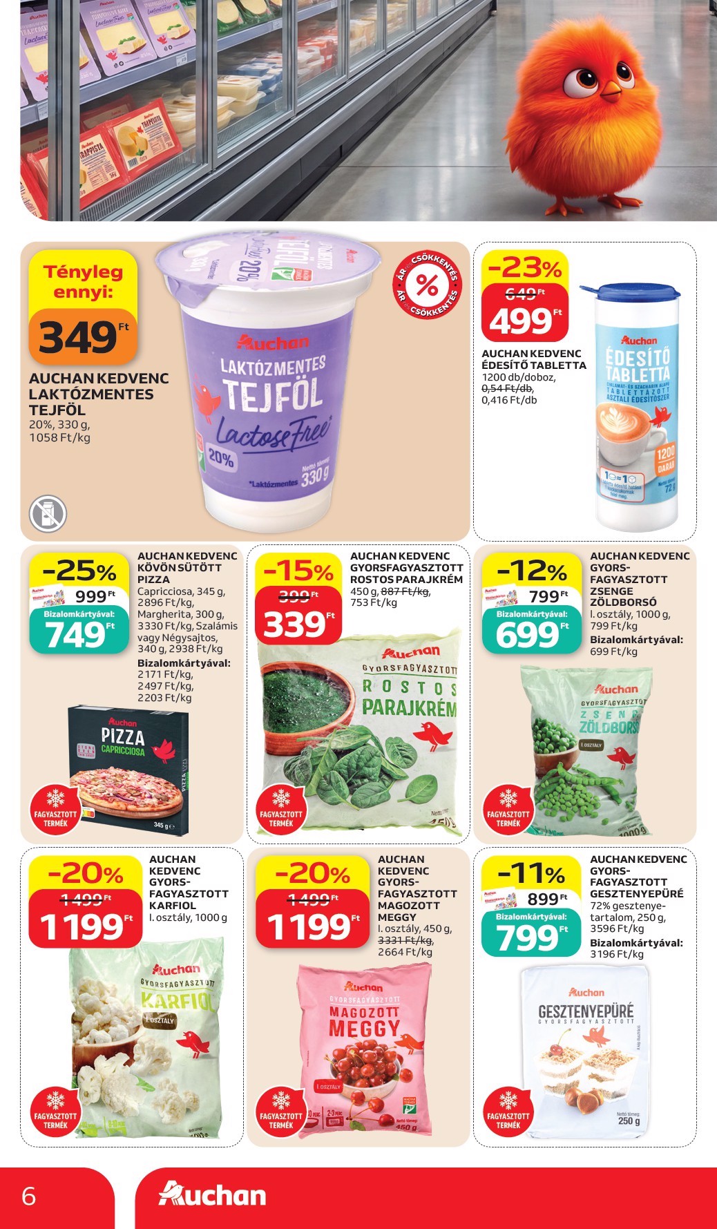 auchan - A jövőbeli Auchan Hipermarket - Sajátmárkás ajánlataink akciós újság csütörtöktől 2026.10.15.-tól szerdától 2026.10.28.-ig érvényes. - page: 6