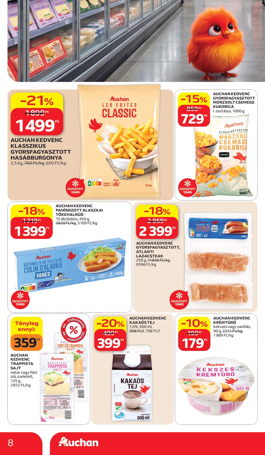 auchan - A jövőbeli Auchan Hipermarket - Sajátmárkás ajánlataink akciós újság csütörtöktől 2026.10.15.-tól szerdától 2026.10.28.-ig érvényes. - page: 8