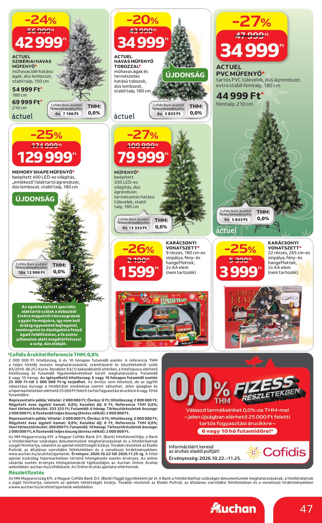 auchan - A jövőbeli Auchan Hipermarket akciós újság csütörtöktől 2026.10.22.-tól szerdától 2026.11.25.-ig érvényes. - page: 47