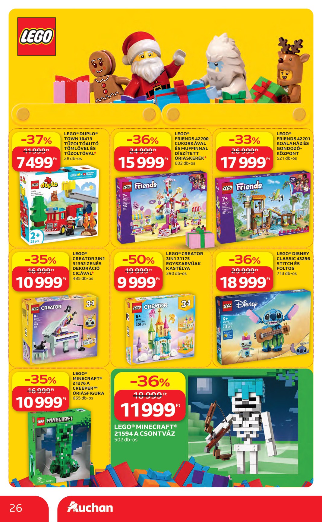 auchan - A jövőbeli Auchan Hipermarket akciós újság csütörtöktől 2026.10.22.-tól szerdától 2026.11.25.-ig érvényes. - page: 26