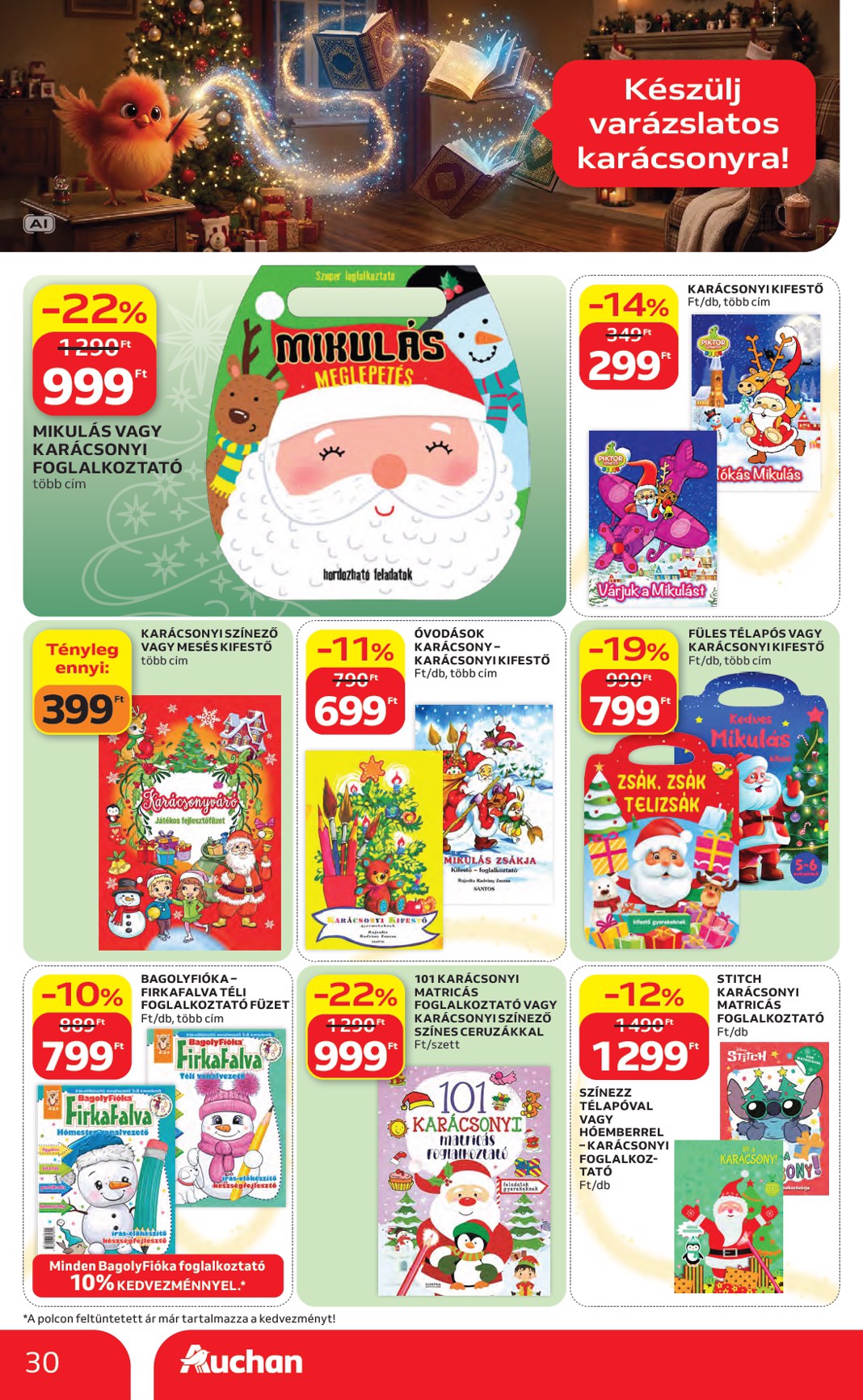 auchan - A jövőbeli Auchan Hipermarket akciós újság csütörtöktől 2026.10.22.-tól szerdától 2026.11.25.-ig érvényes. - page: 30