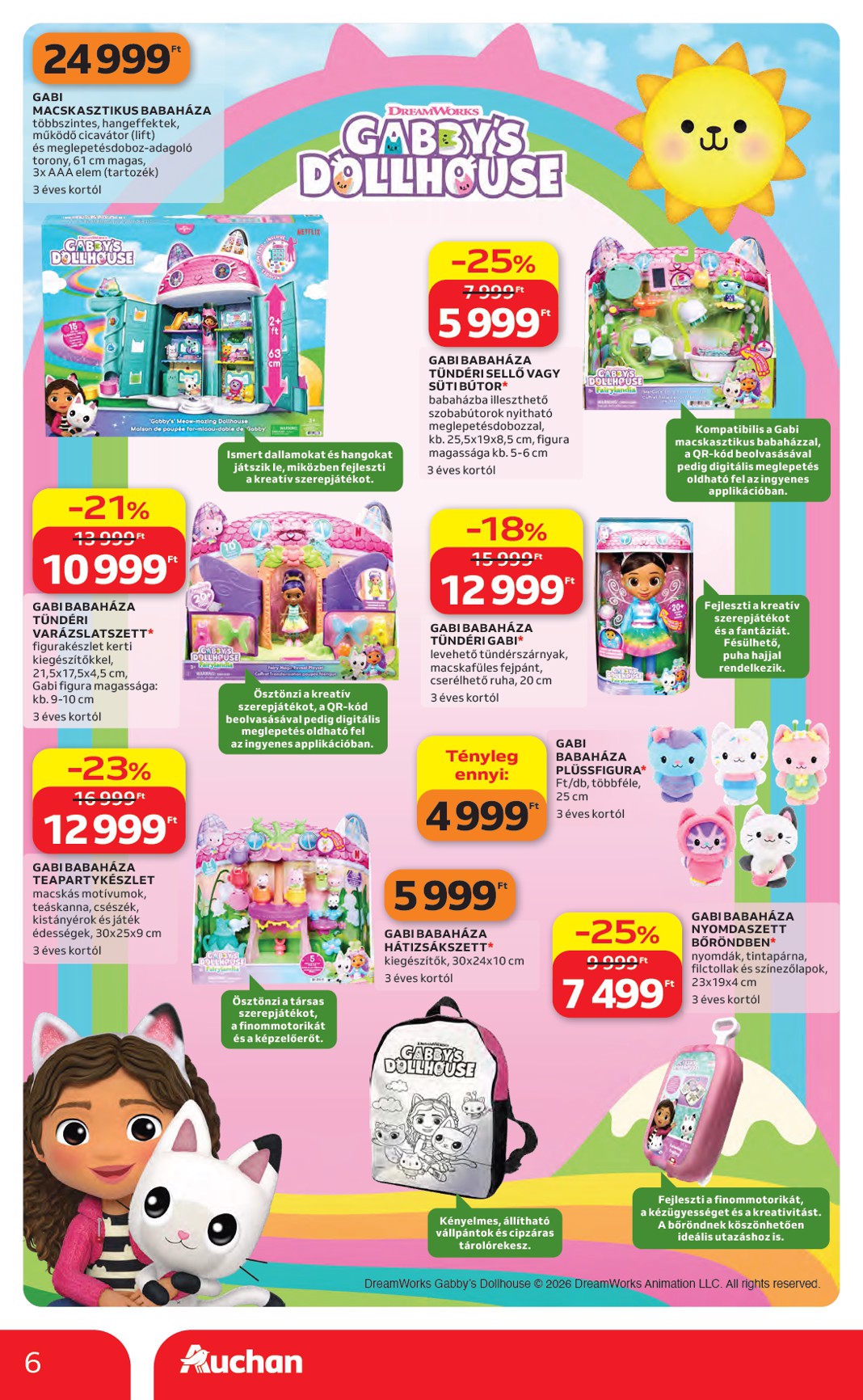 auchan - A jövőbeli Auchan Hipermarket akciós újság csütörtöktől 2026.10.22.-tól szerdától 2026.11.25.-ig érvényes. - page: 6